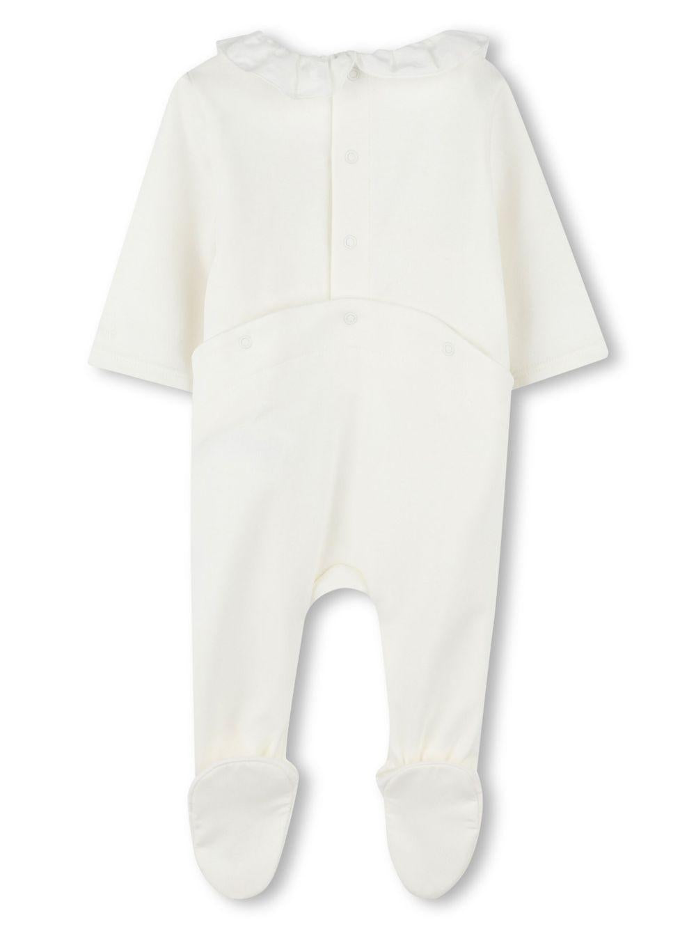Pigiama per neonata Chloé Kids bianco con ruches C20408 117 CHLOE' KIDS