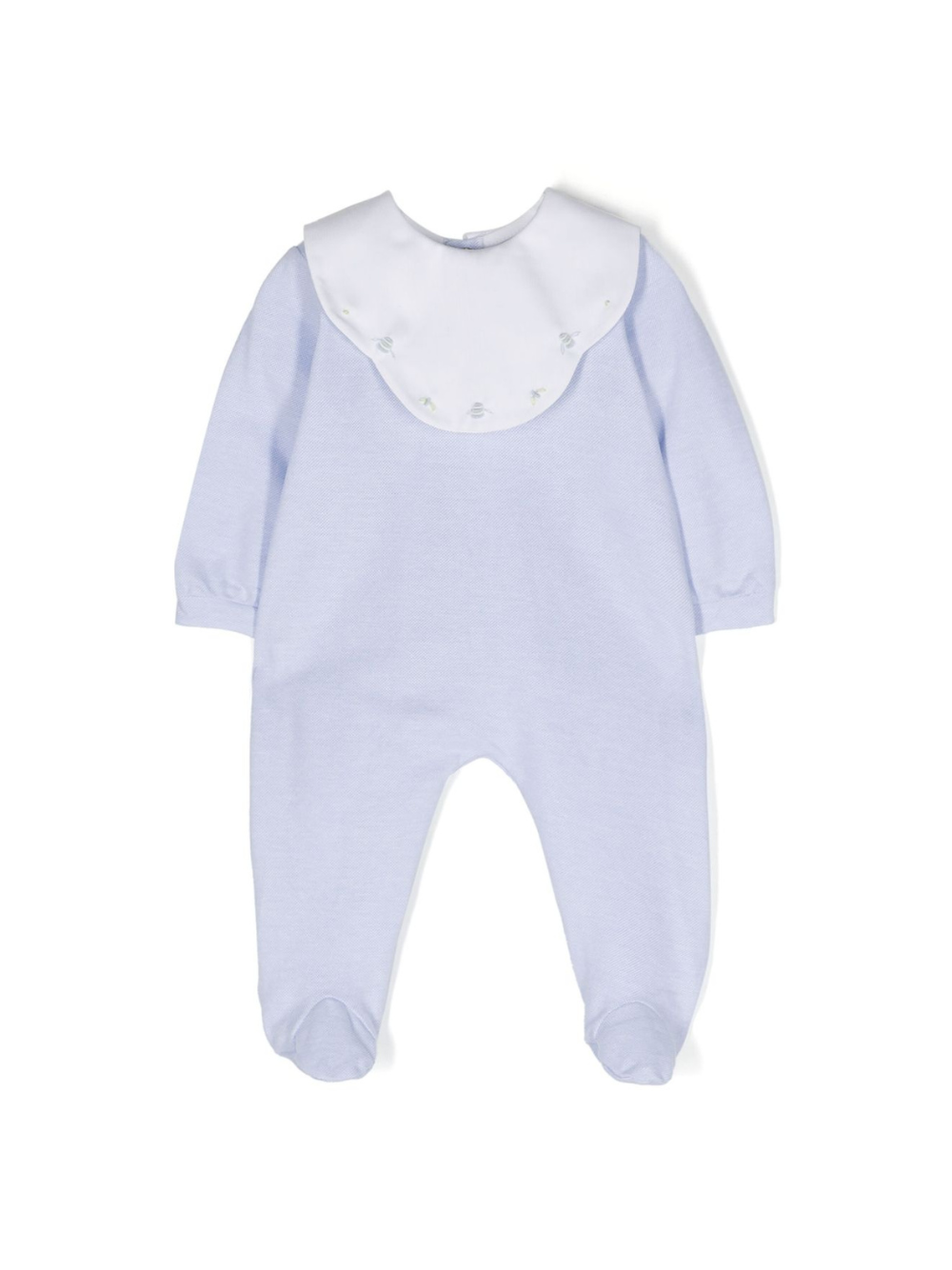 Tutina con ricamo La Stupenderia azzurro con ricamo frontale TBTT55 N04 LA STUPENDERIA KIDS