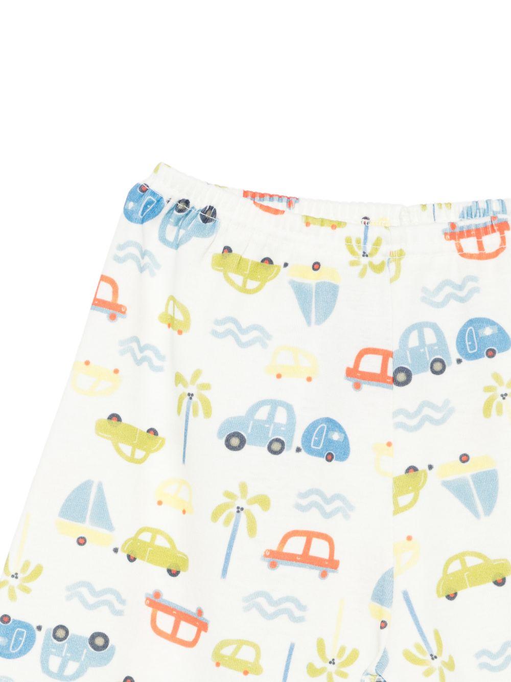 Pigiama per bambini Petit Bateau bianco a fantasia A0F93 01 PETIT BATEAU KIDS