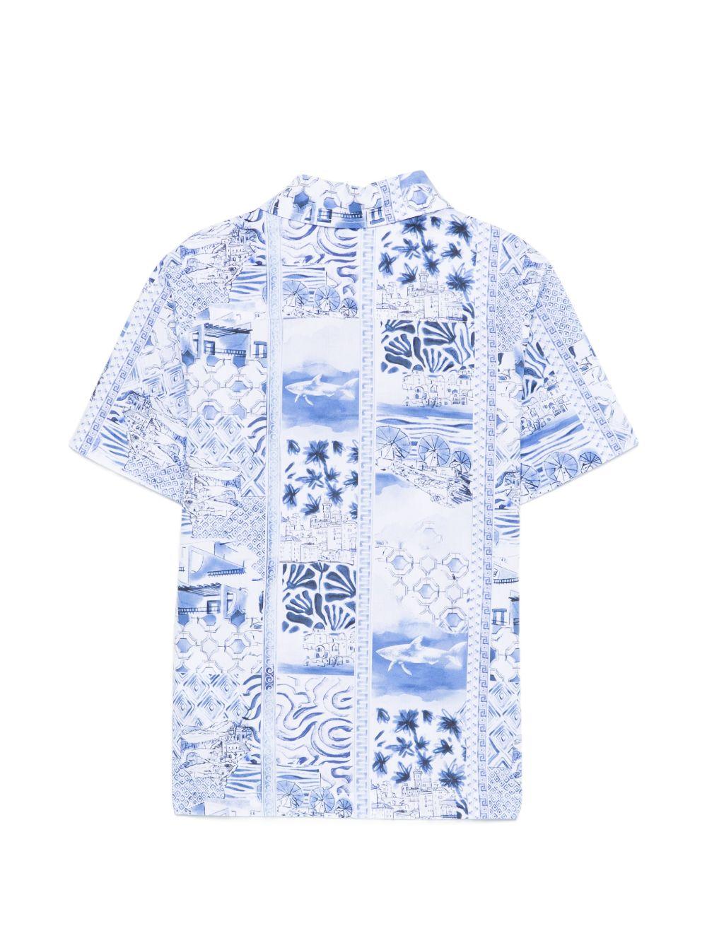 Camicia per bambino Paul & Shark Junior multicolore a fantasia WUC003LLB70 85301 PAUL & SHARK KIDS
