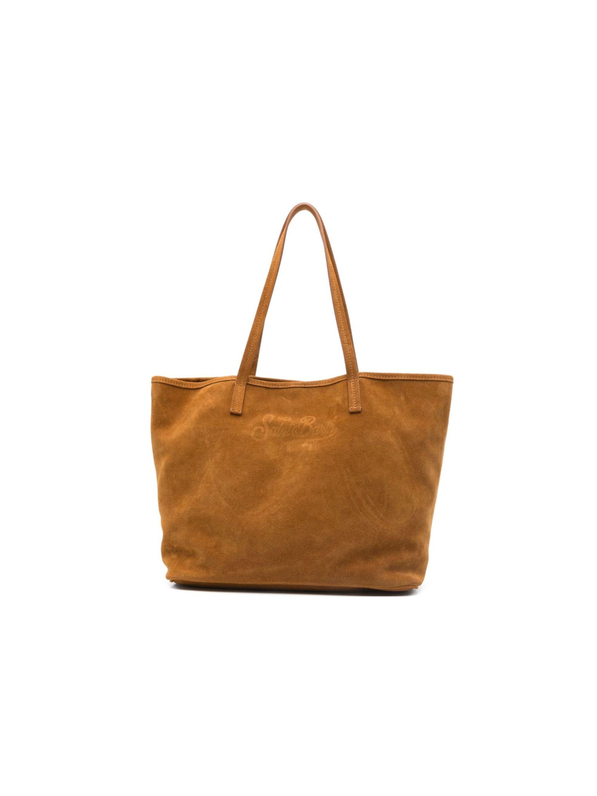 Borsa City MC2 Saint Barth marrone con logo tono su tono CB0003 00250L MC2 ST. BARTH KIDS