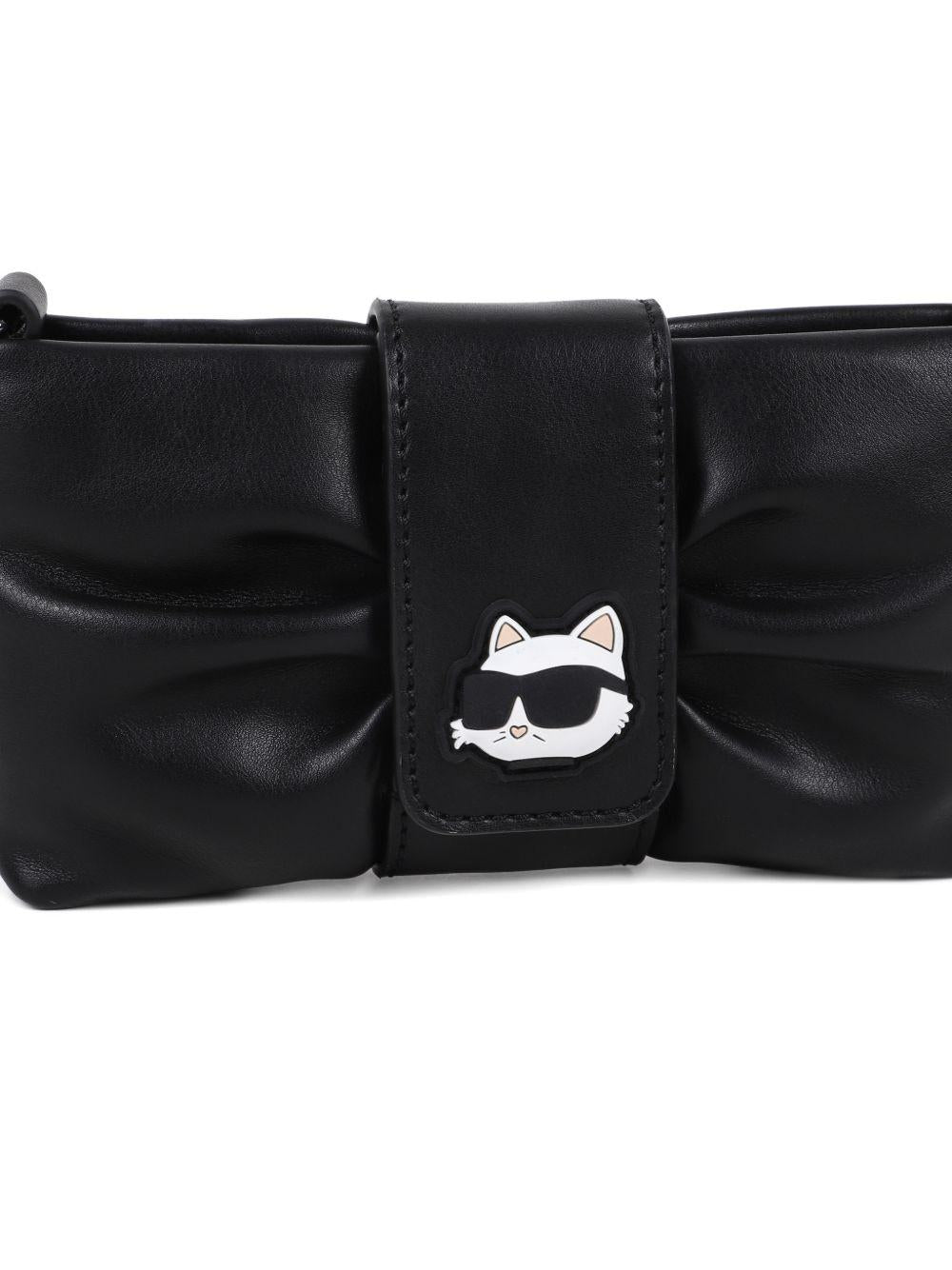 Borsa per bambina Karl Lagerfeld Kids nera con dettaglio Choupette Z31209 09B KARL LAGERFELD KIDS
