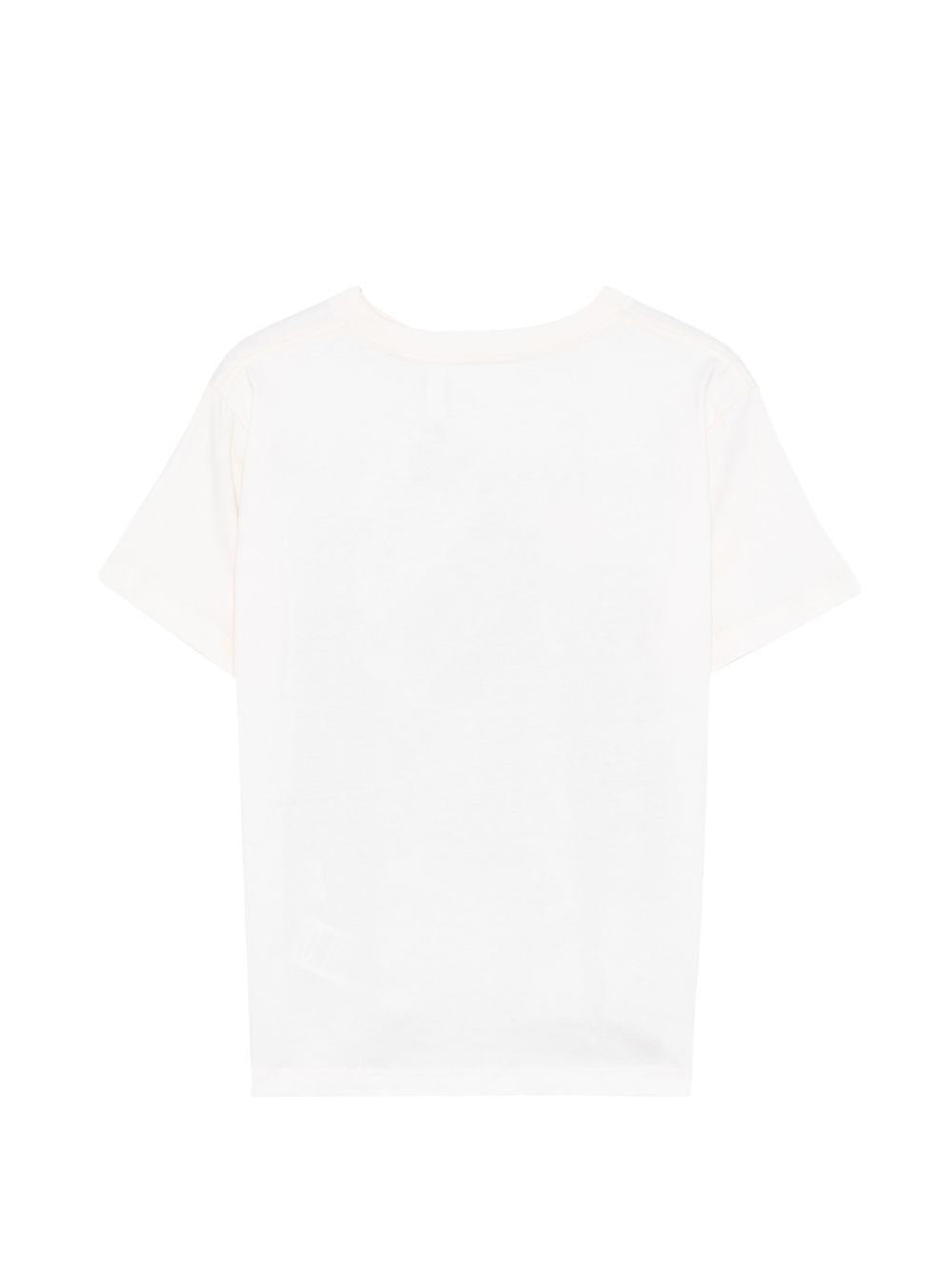 T-shirt per bambino Molo bianca con stampa grafica dinosauri 1S26A208 9900 MOLO KIDS