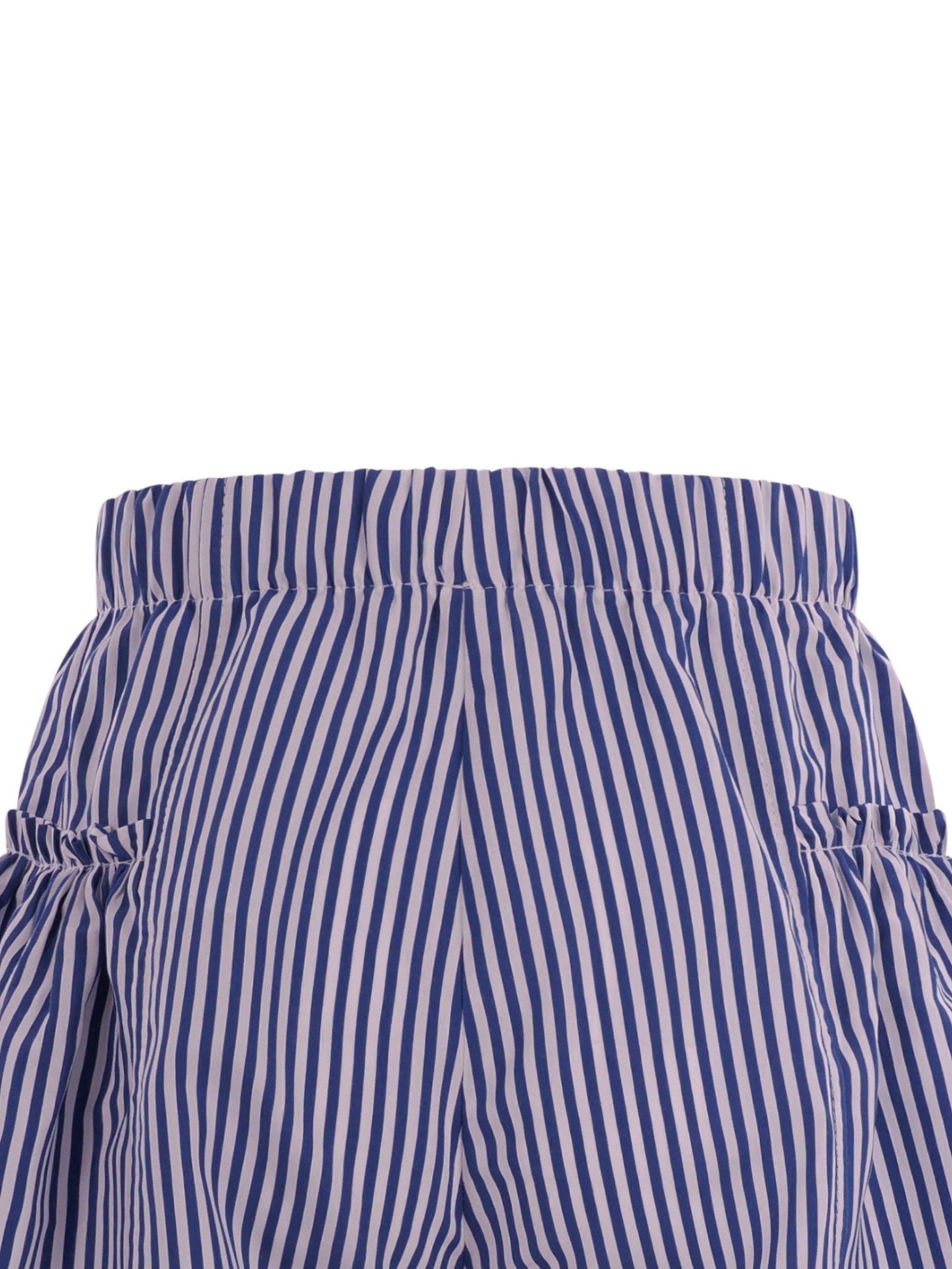 Shorts per bambina Monnalisa blu con motivo a righe 11G408 7315 9956 MONNALISA KIDS