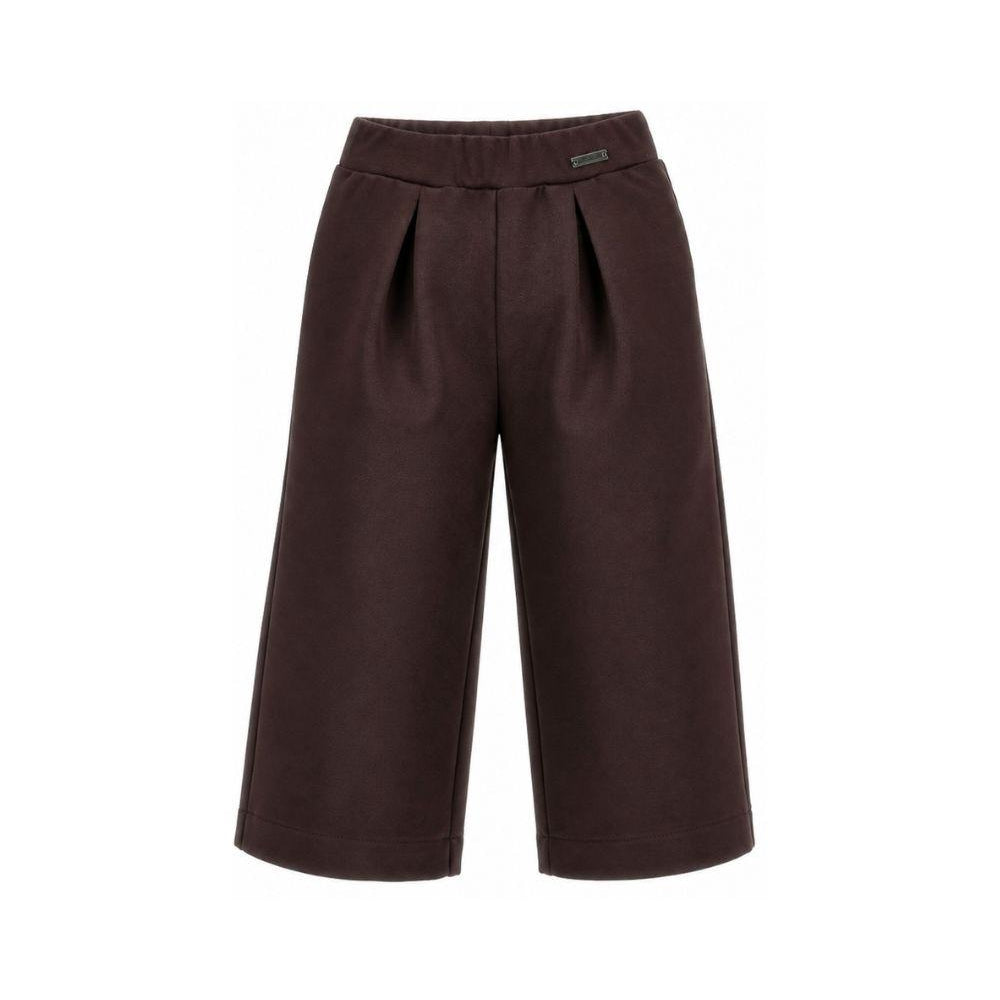 Pantaloni per bambina Monnalisa Kids marrone con pieghe 17H401 8300 0006 MONNALISA KIDS