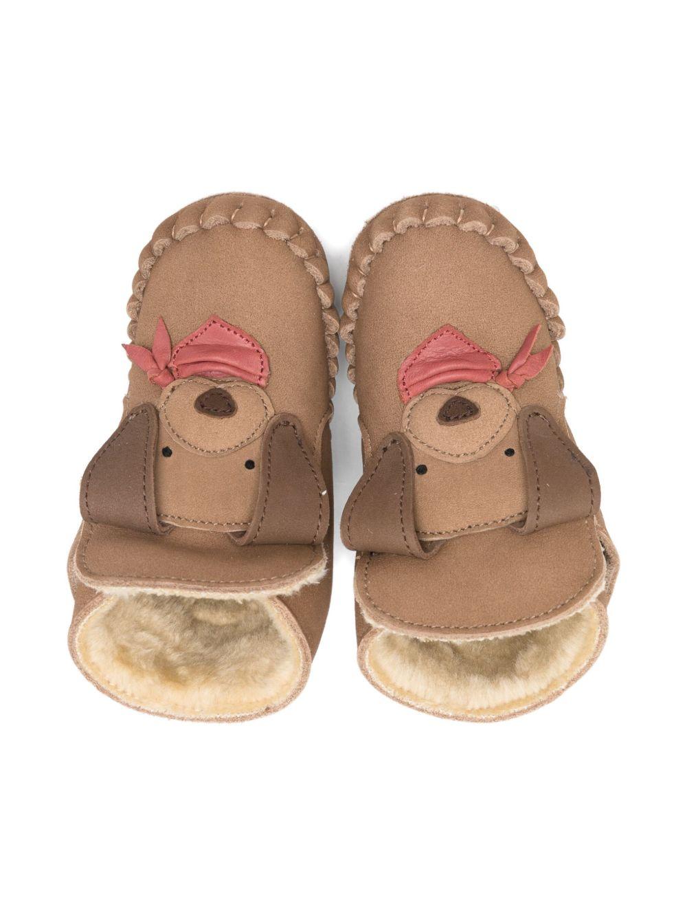 Stivali per neonata Donsje beige con motivo a muso di cane 1041803 NL127 DONSJE