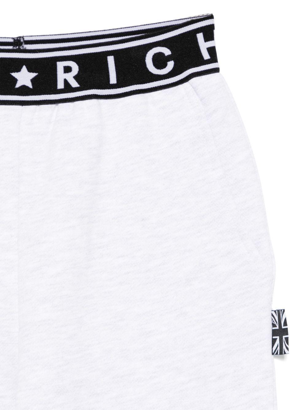 Pantaloni sportivi per bambina John Richmond Junior grigio con banda logo RGP25110PA GREY LIGHT MELANGE JOHN RICHMOND JUNIOR