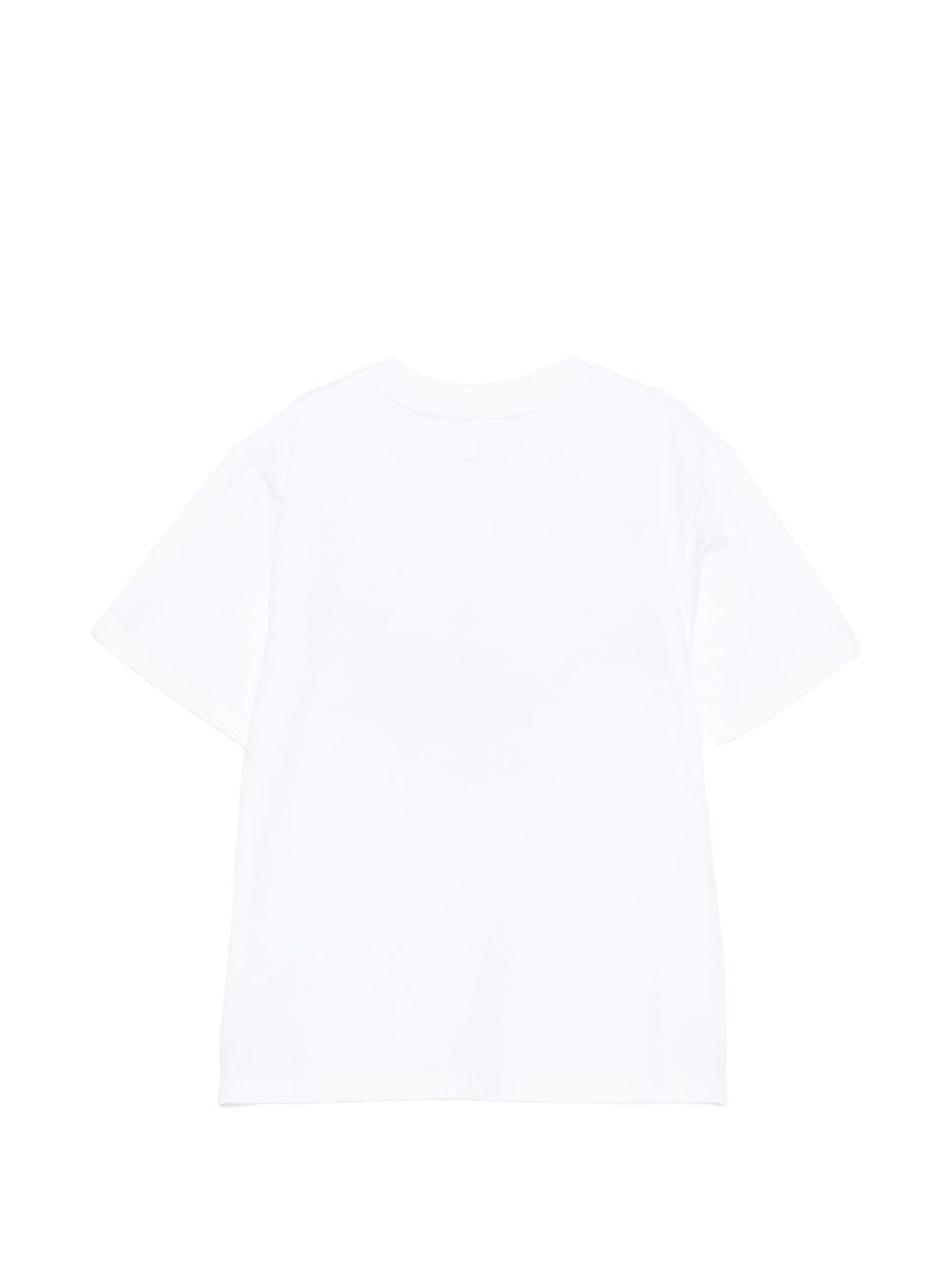 T-shirt per bambino Stella McCartney Kids bianca con stampa grafica balena TY8Q41 Z0434 100 STELLA McCARTNEY KIDS