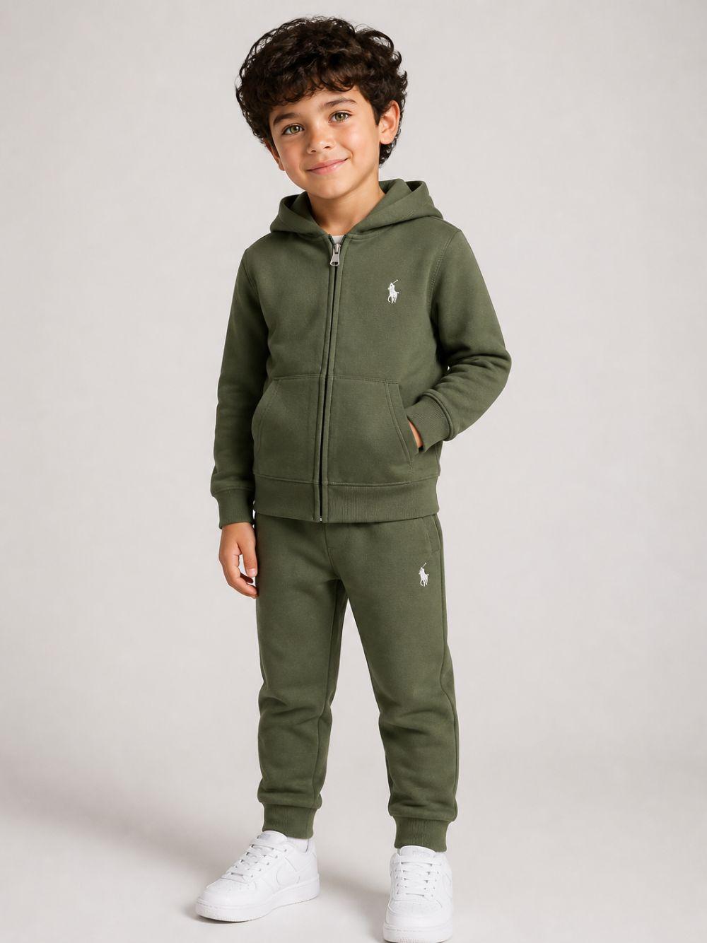 Felpa per bambino Polo Ralph Lauren Kids verde con motivo Polo Pony 322A95762 003 Ralph Lauren kids
