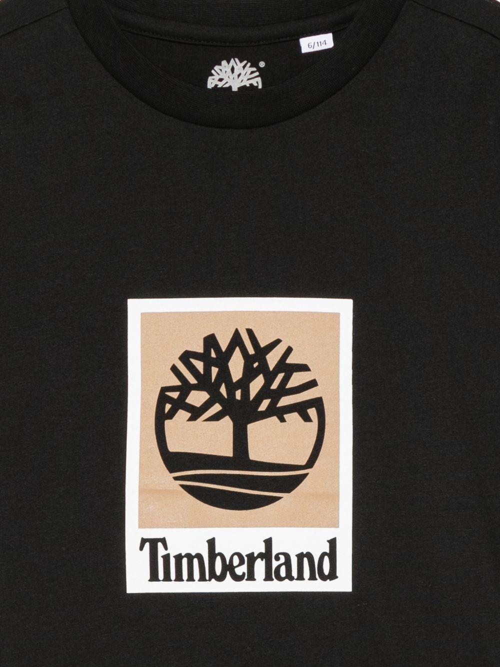T-shirt per bambino Timberland Kids nera con stampa grafica T60969 09B TIMBERLAND KIDS