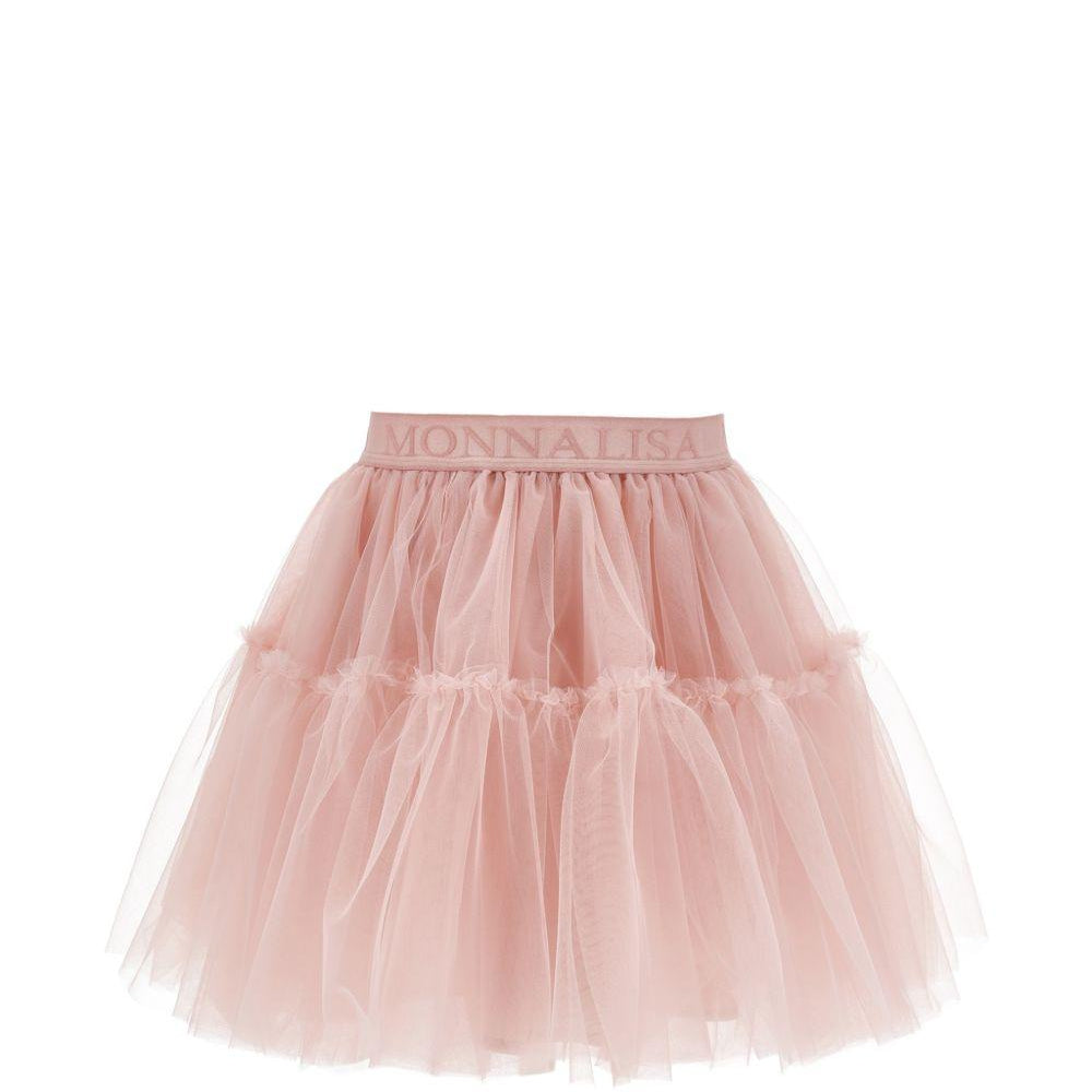 Gonna per bambina Monnalisa Kids rosa con trama in tulle 17HGON T9945 0066 MONNALISA KIDS