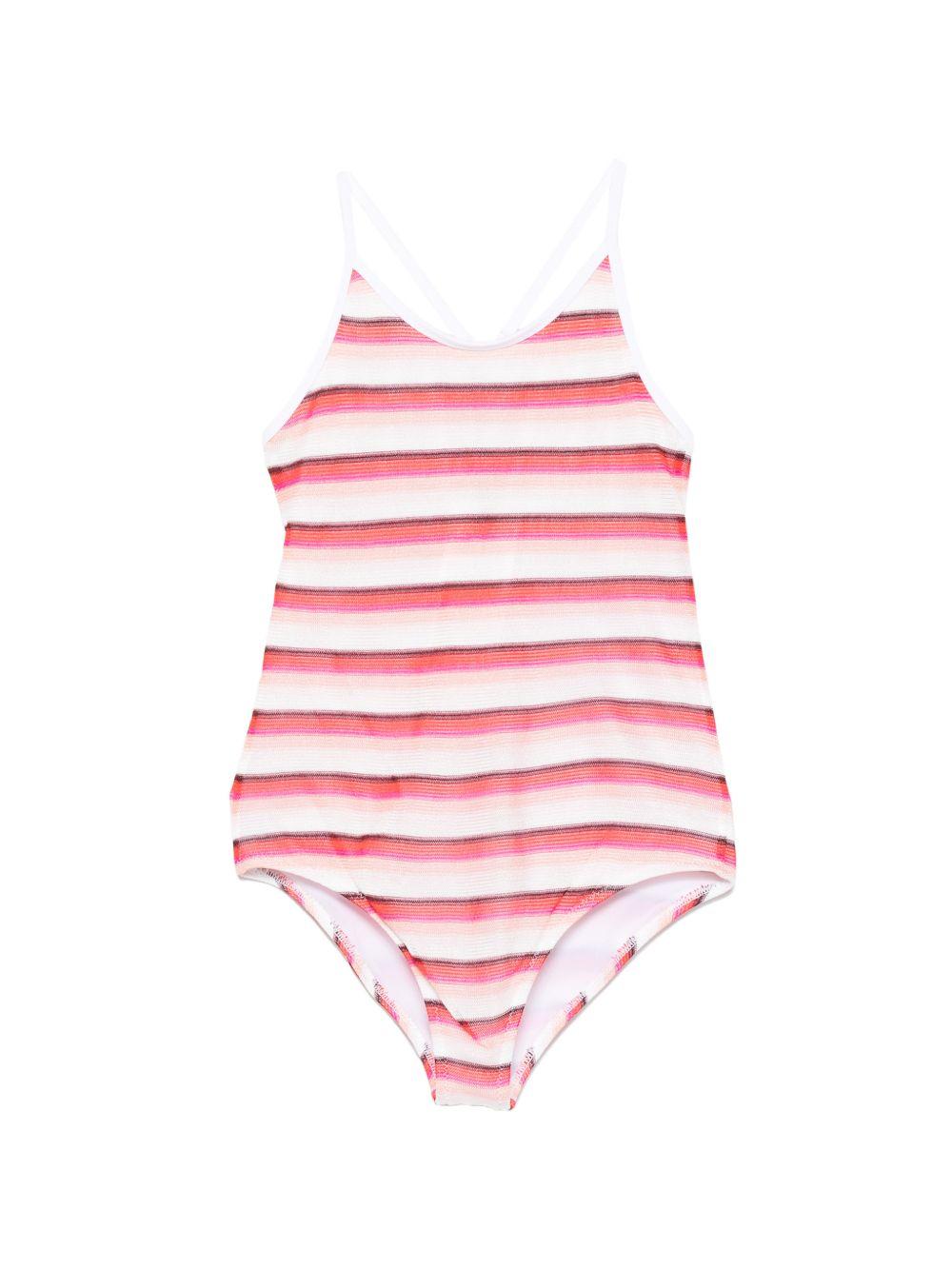 Costume da bagno per bambina Missoni Kids multicolore con spalline incrociate MYCB49 Q0117 100FU MISSONI KIDS