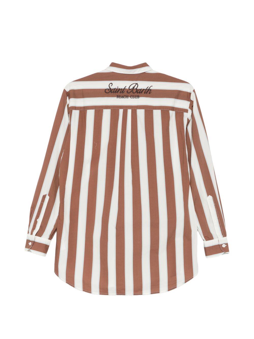 Camicia per donna MC2 Saint Barth multicolore con design a righe BRIG001 01418L MC2 ST. BARTH