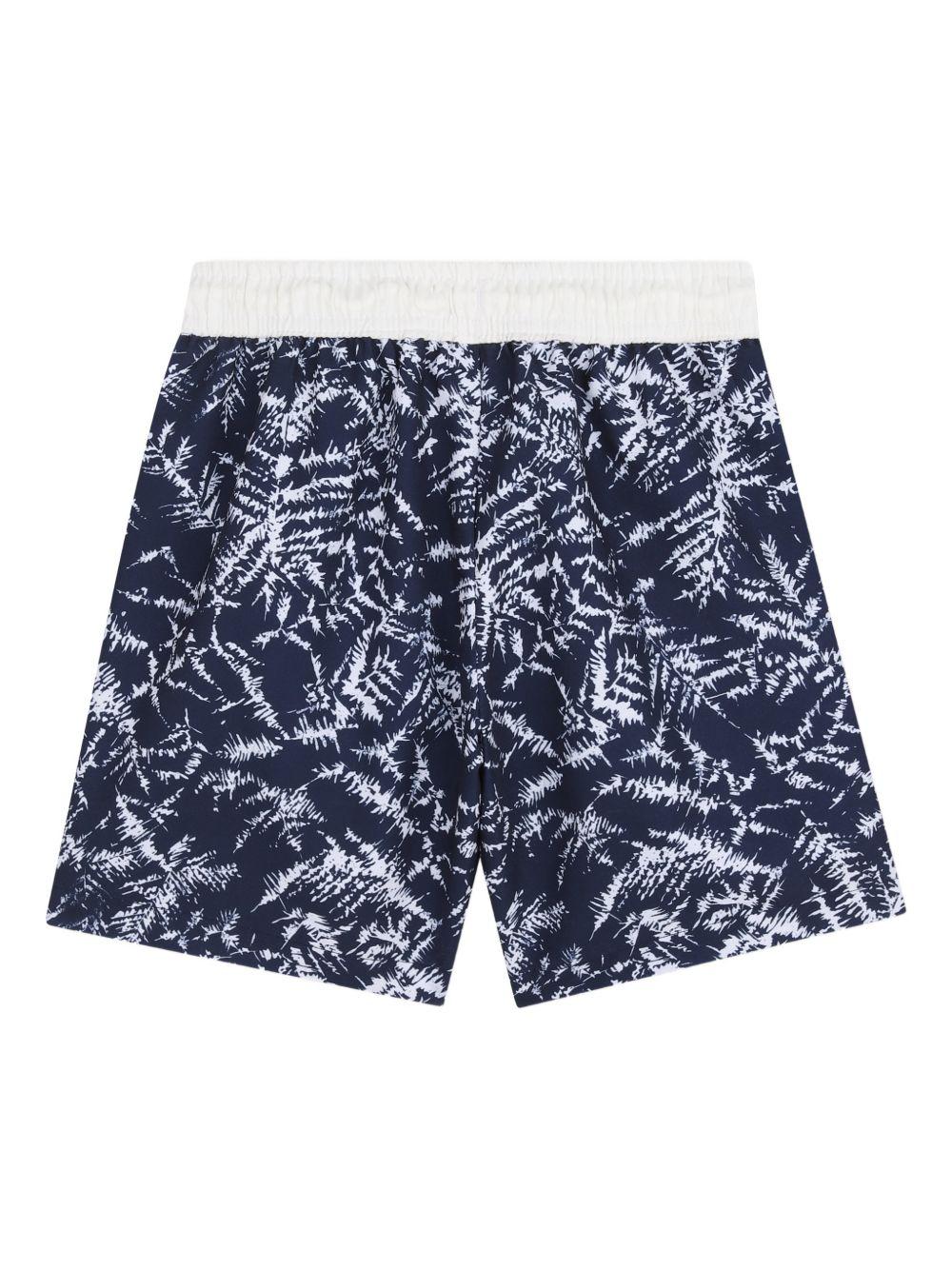Costume per bambino Hugo Kids blu con stampa fiori G00978 V21 Hugo KIDS