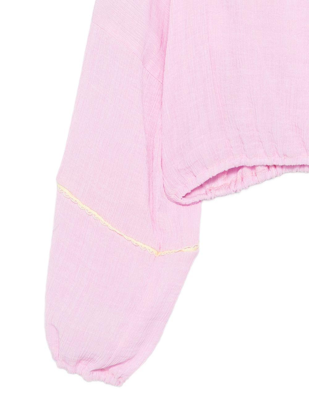 Felpa per bambina MSGM Kids rosa con orlo arricciato S6MSJGBL211 MS076 MSGM KIDS