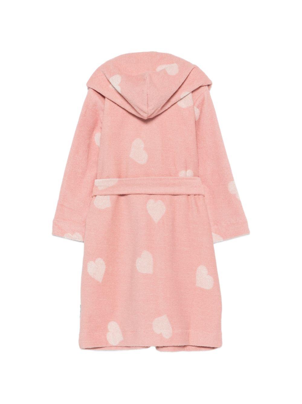 Accappatoio per bambina Molo Kids rosa con motivo a cuori 7W26W401 5873 MOLO KIDS