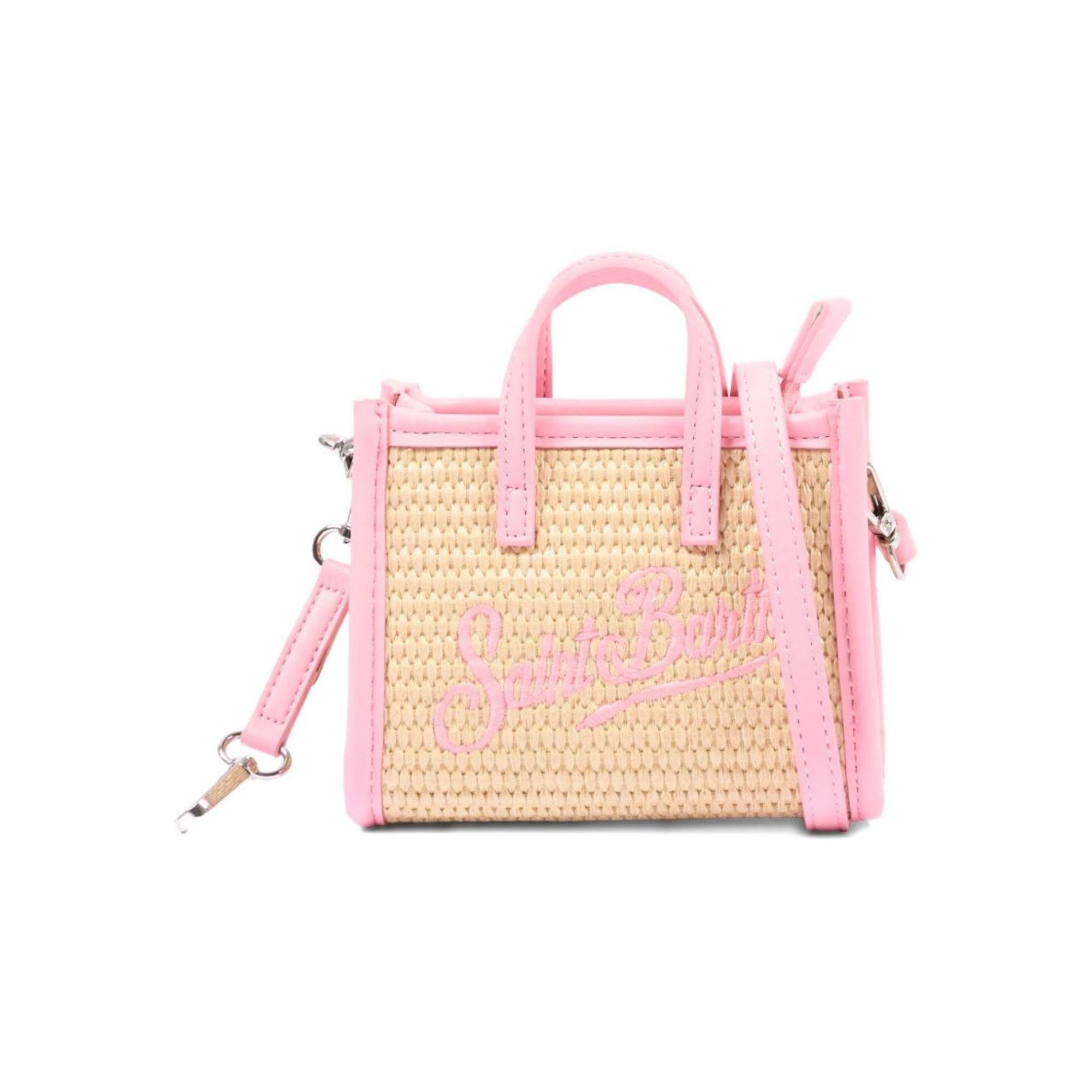Borsa Vivian Micro MC2 Saint Barth beige con bordo a contrasto VIMS001 00415L MC2 ST. BARTH KIDS