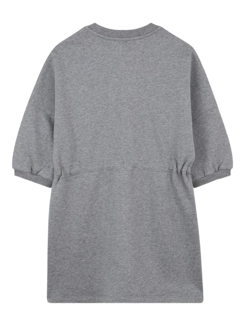 Abito per bambina Chloé Kids grigio con logo sul davanti C20617 A46 CHLOE' KIDS