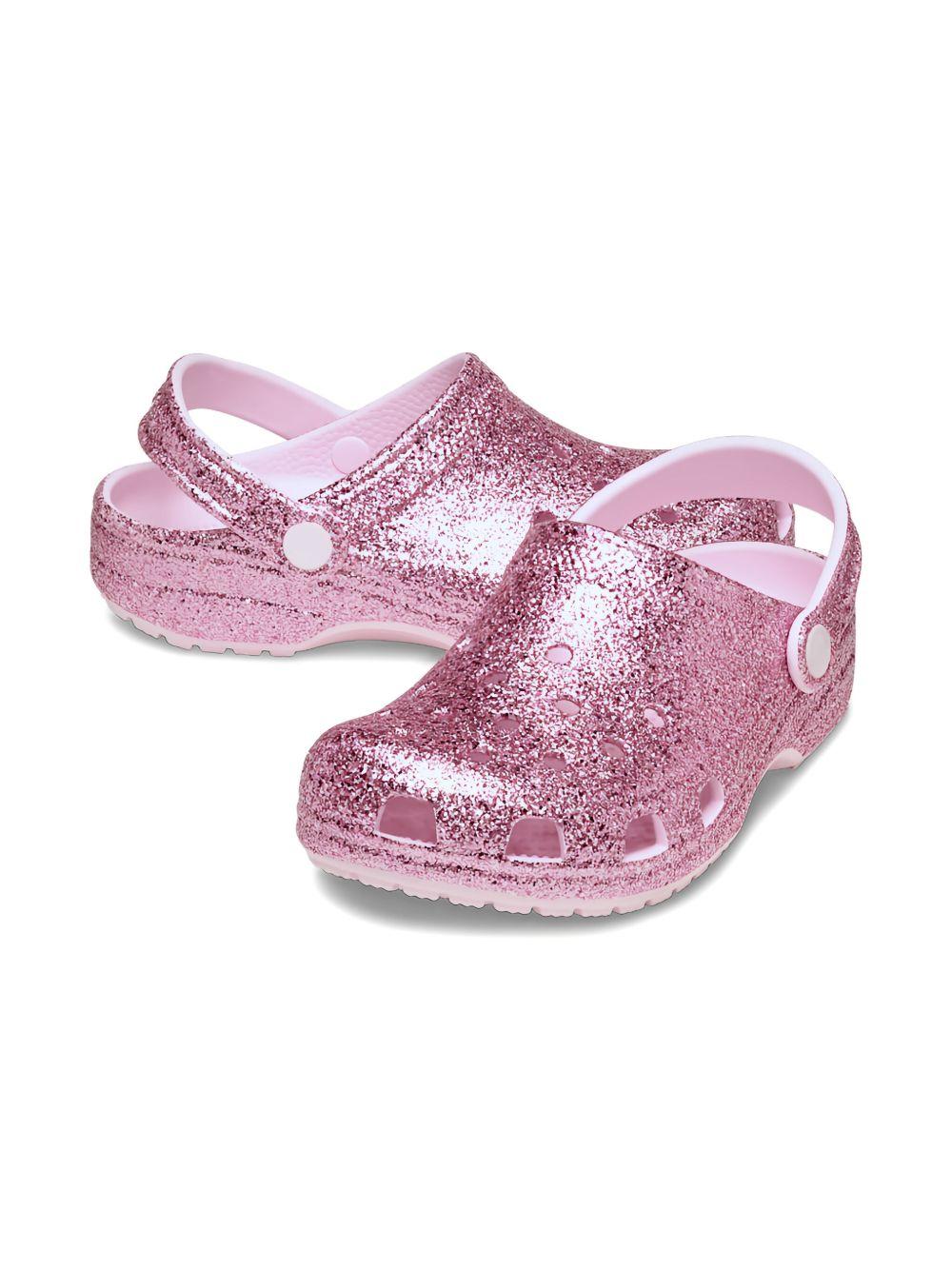 Clogs Classic per bambina Crocs Kids rosa con glitter 211939 PIMK CROCS KIDS