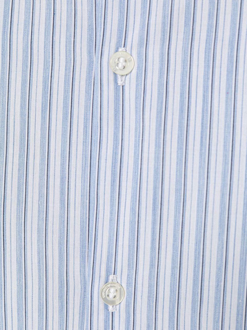 Camicia per bambino Emporio Armani Kids azzurra con motivo a righe EB001314 AF20973 F0023 EMPORIO ARMANI KIDS