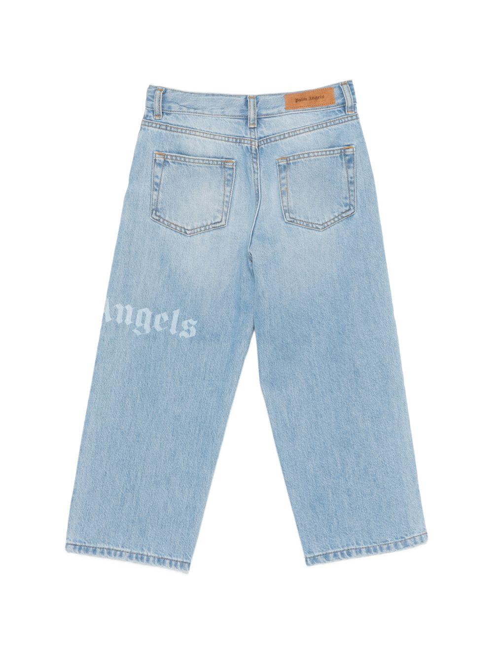 Jeans per bambino Palm Angels Kids con dettaglio logo PBYB009S26DEN001 050 PALM ANGELS KIDS
