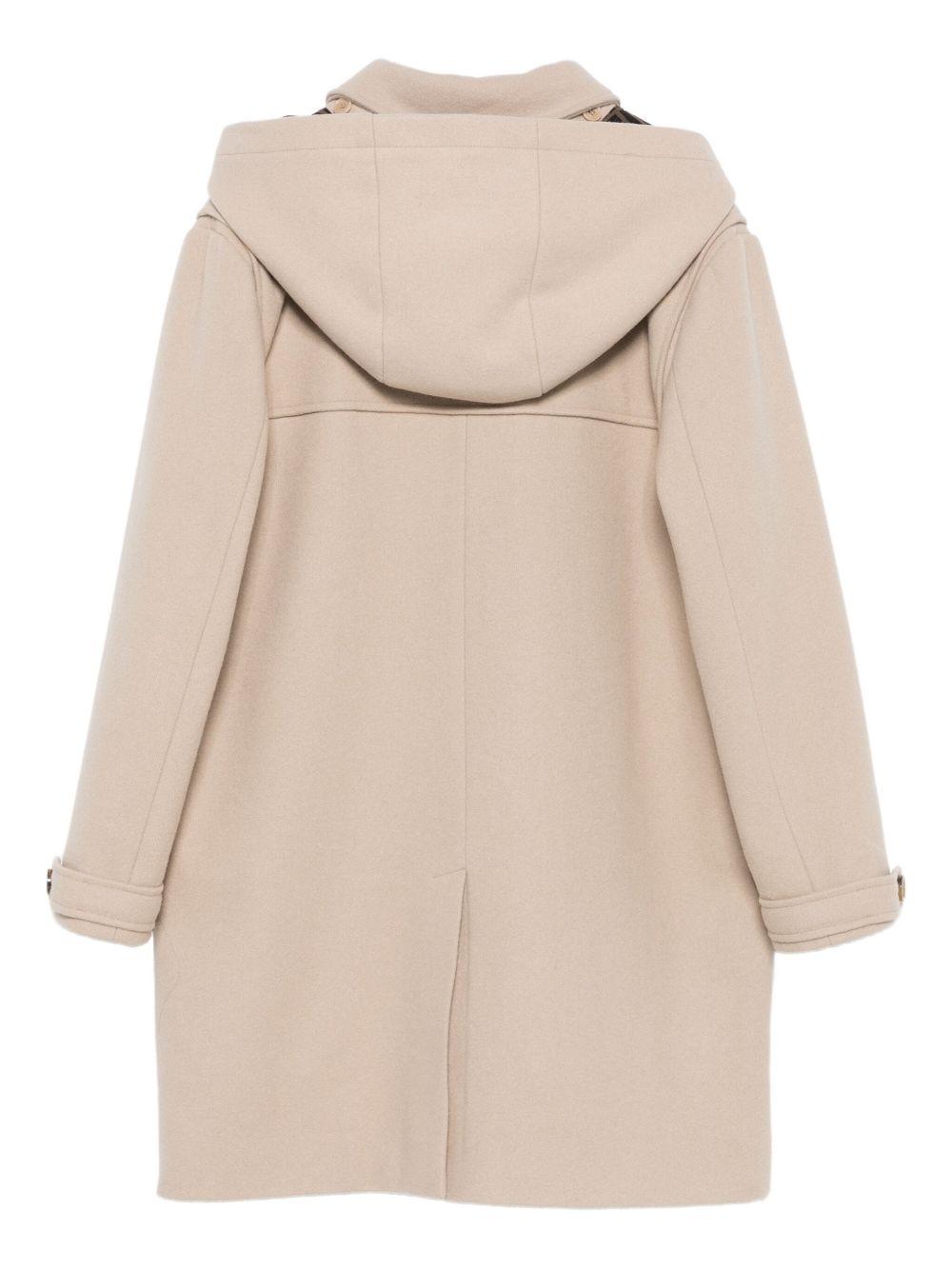 Cappotto per bambino Fendi Kids beige con applicazione con logo JUA244 AUKO F1P2N FENDI KIDS