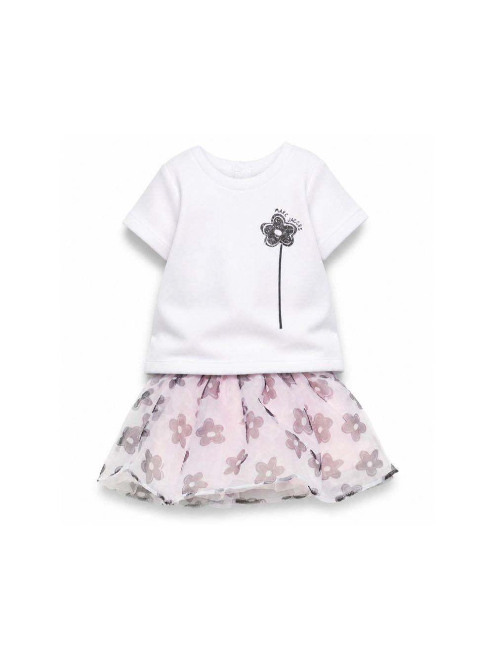 Set t-shirt e gonna per neonata The Marc Jacobs Kids multicolore con stampa floreale W60813 10P THE MARC JACOBS KIDS