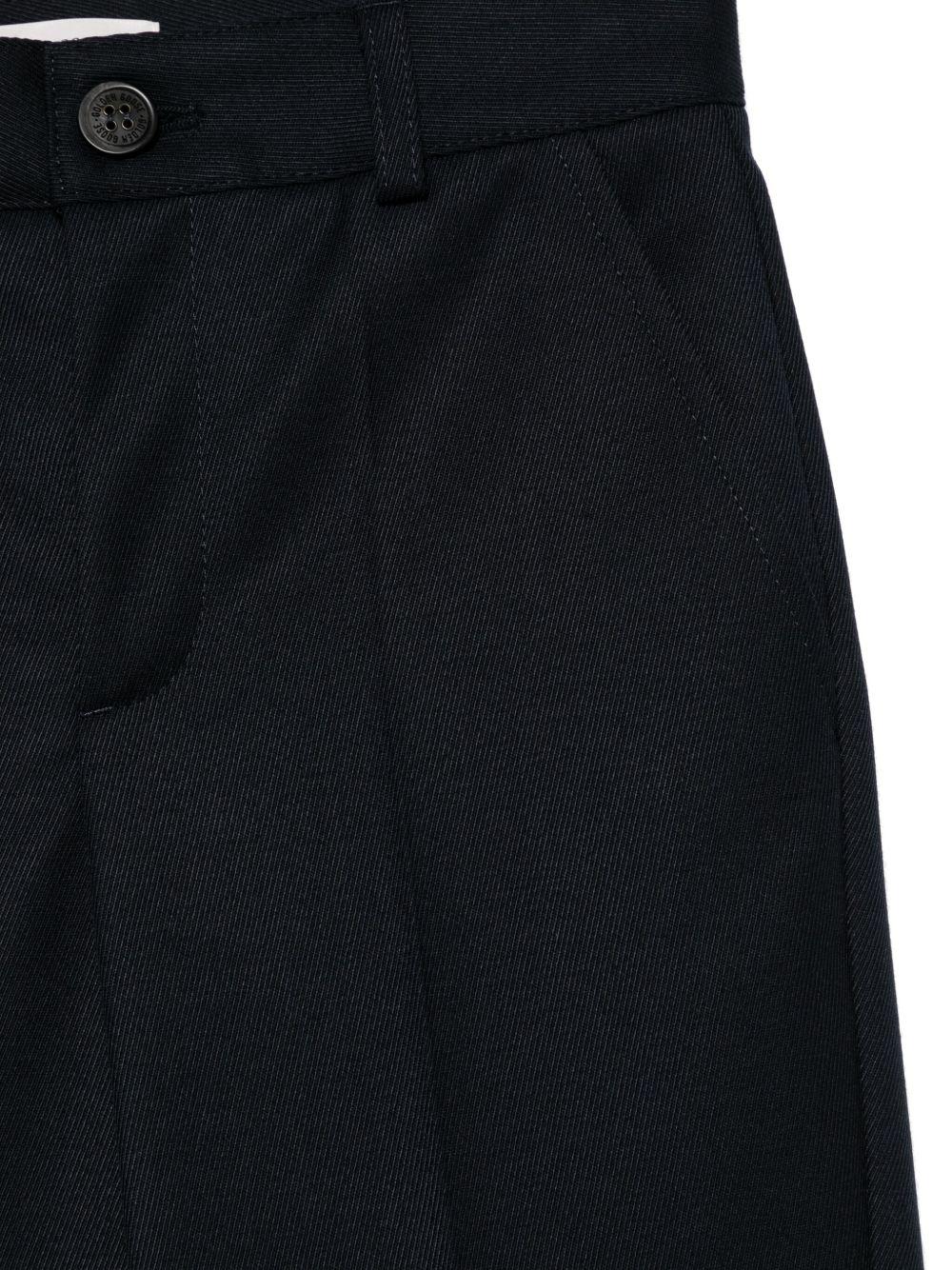 Pantaloni dritti per bambino Golden Goose Kids blu con passanti GKP01561P001923 50501 GOLDEN GOOSE KIDS
