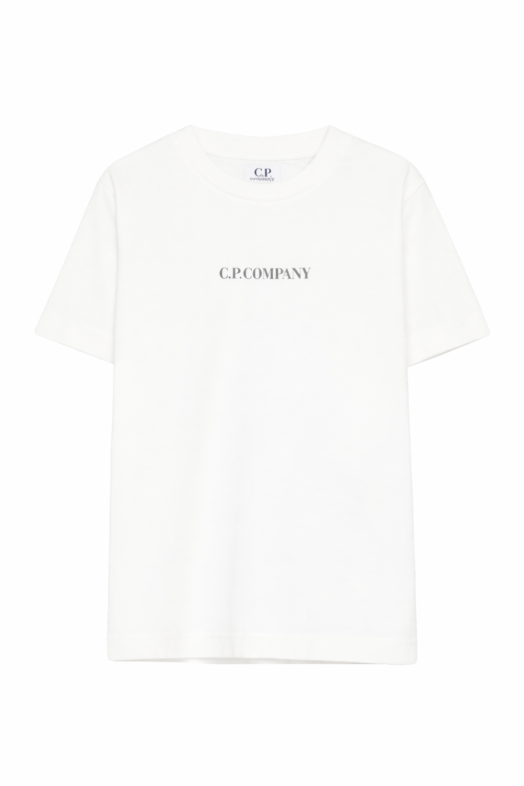 T-shirt per bambino C.P. Company Kids bianca con logo sul davanti CUM00ULAA17 10135 C.P.COMPANY KIDS