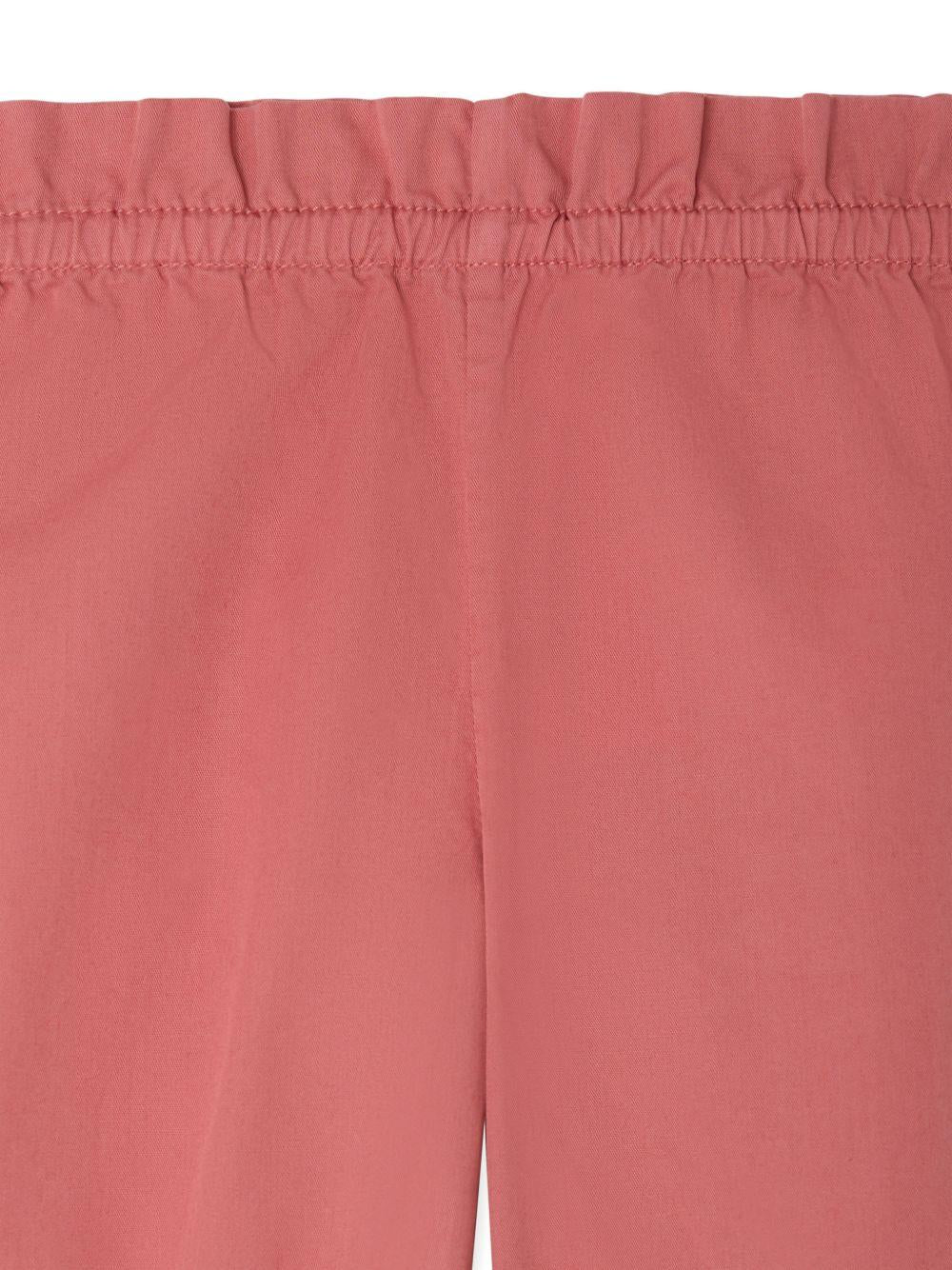 Pantaloni per neonata Bonpoint rosa con dettagli con ruches S06XPAW00003 053A BONPOINT