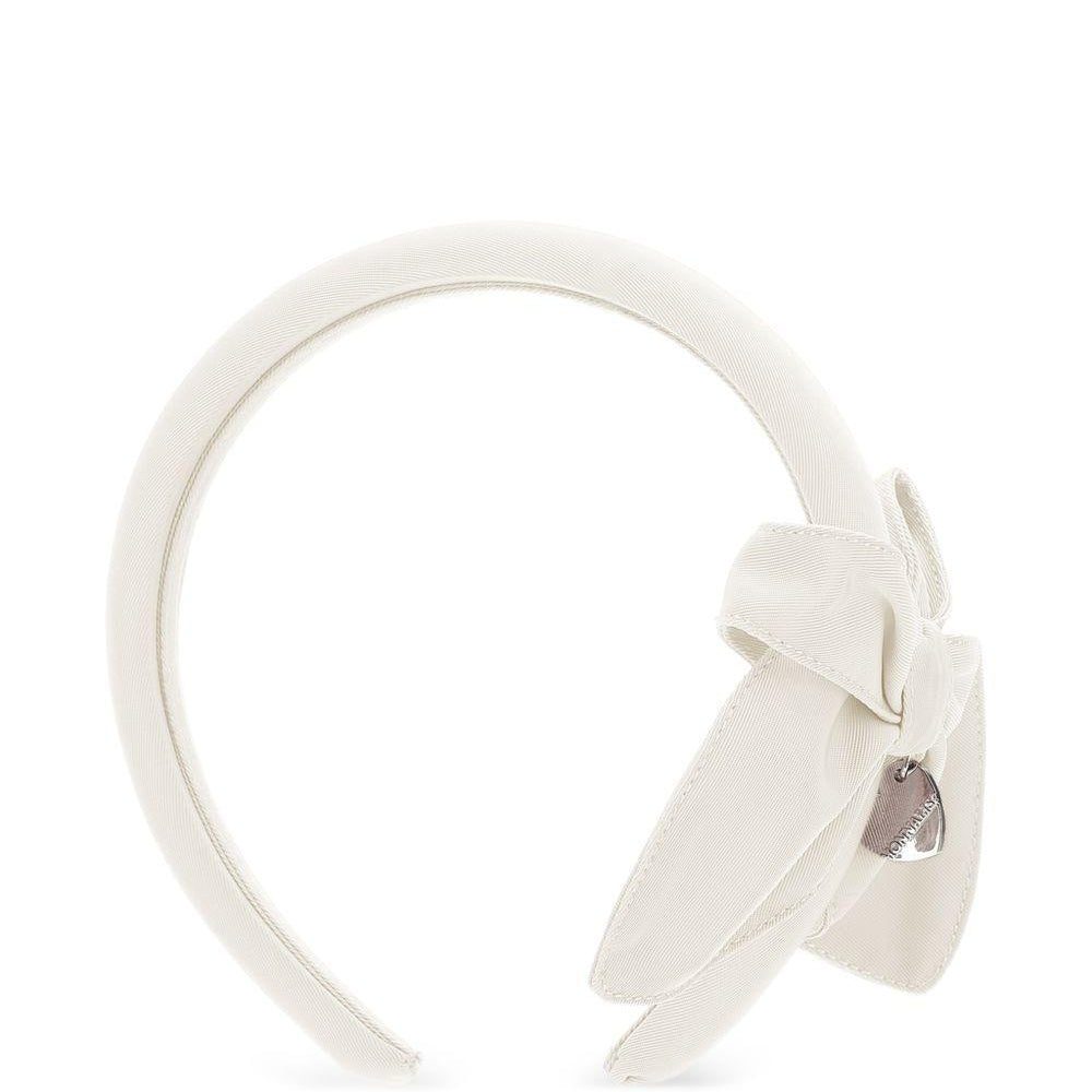 Cerchietto per capelli per bambina Monnalisa Kids bianco con dettaglio fiocco 17H002 8095 0001 MONNALISA KIDS