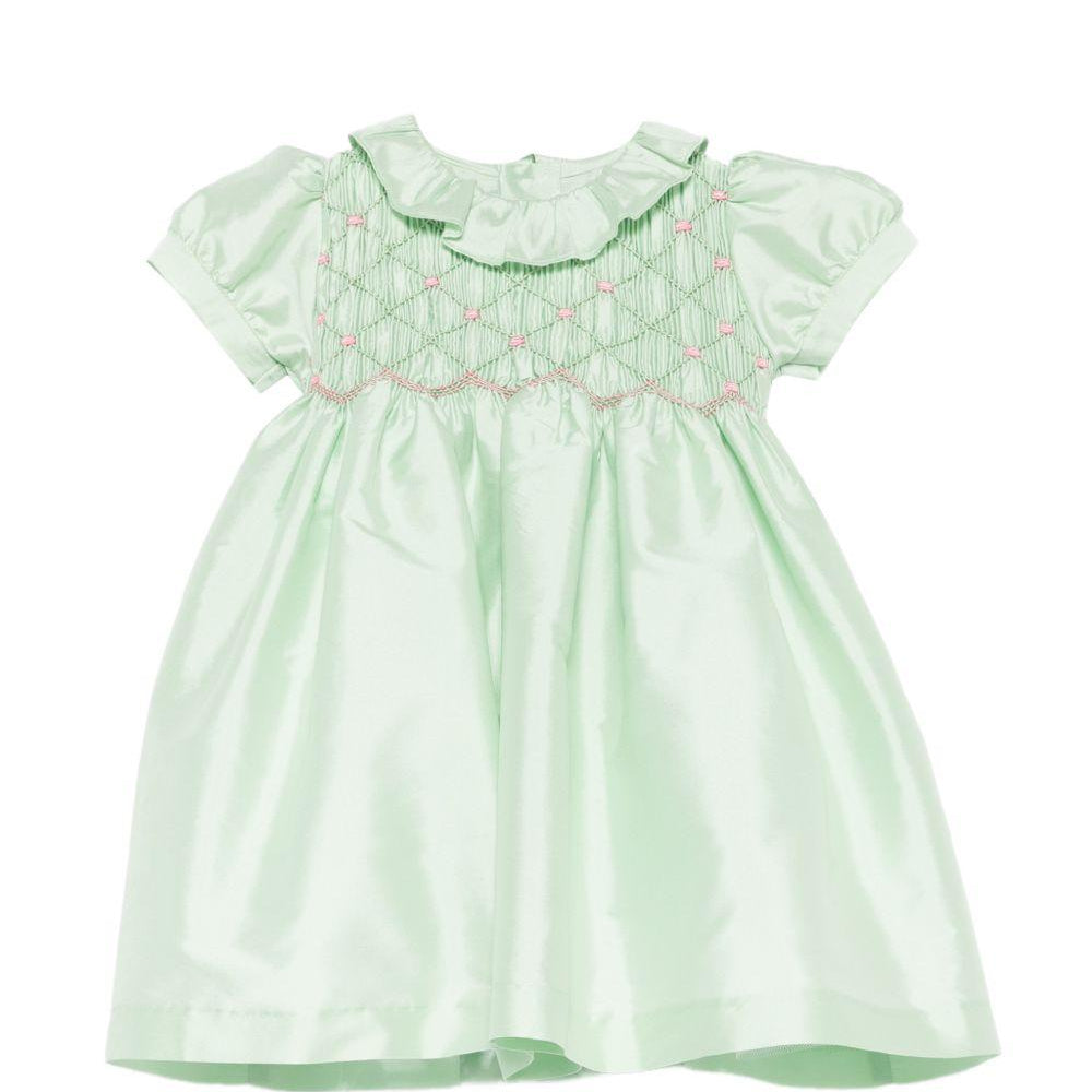 Abito per neonata Mariella Ferrari verde menta con maniche corte a sbuffo ATA1 072 MARIELLA FERRARI KIDS