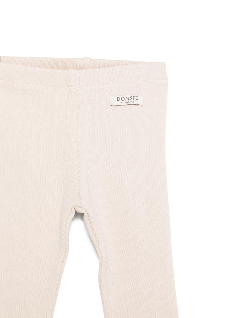 Pantaloni Marit per neonata DONSJE beige con ruches 4100100NB 00037 DONSJE