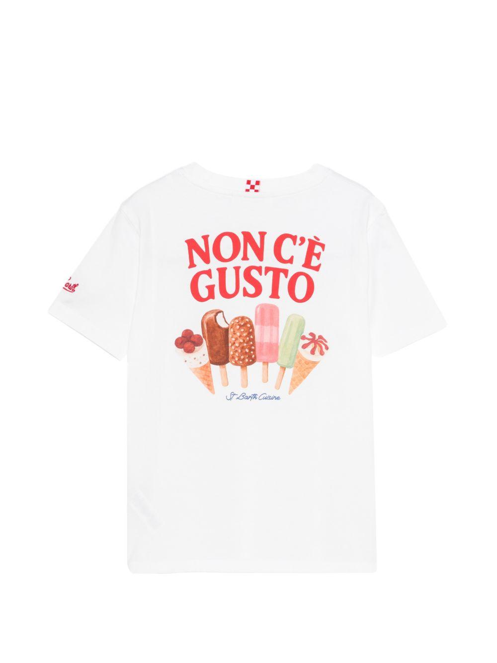 T-shirt per bambino MC2 Saint Barth Kids bianca con stampa grafica sul retro PRL0001 02008L MC2 ST. BARTH KIDS