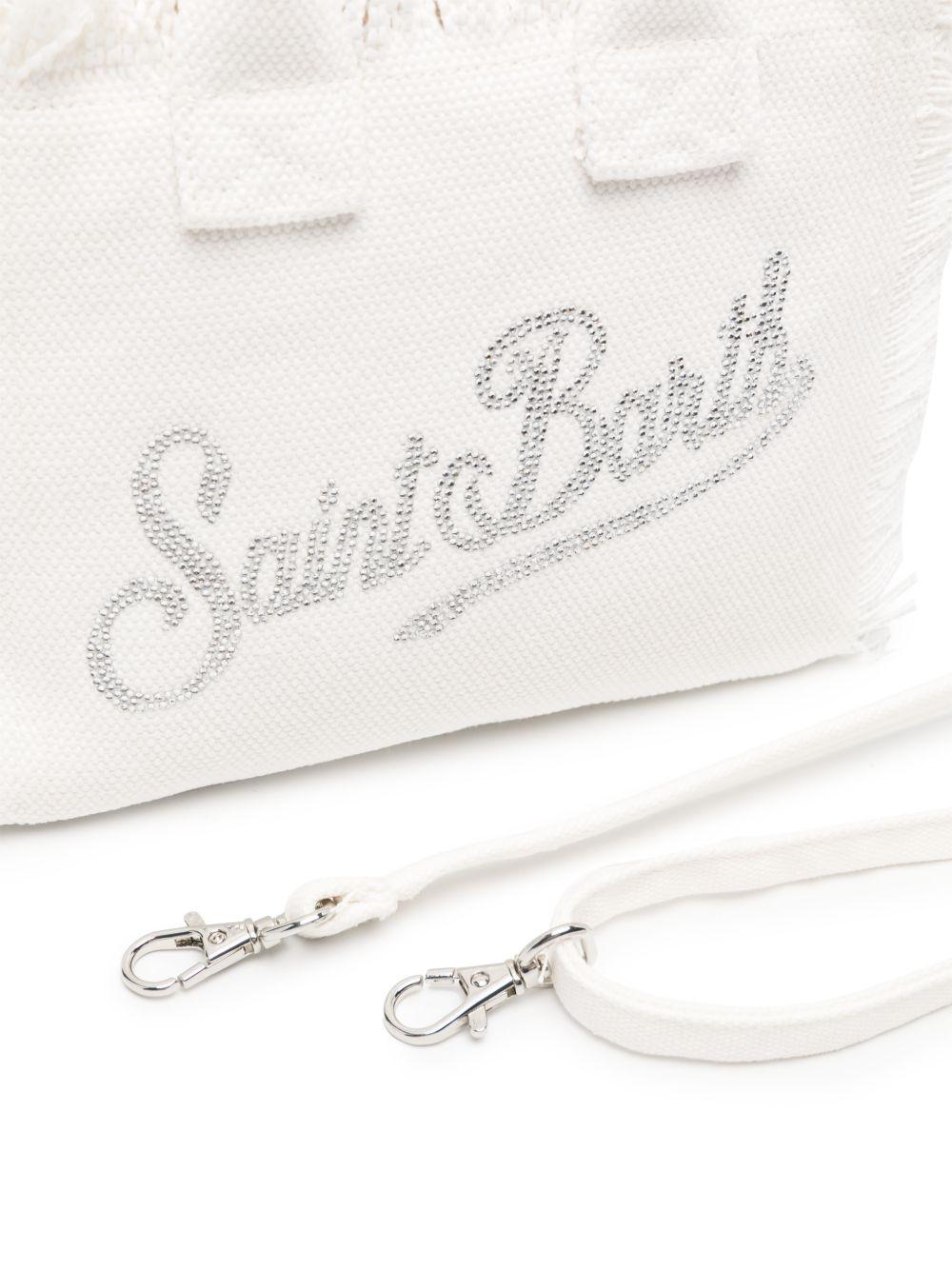 Borsa Vanity Mini MC2 Saint Barth bianca con logo sul davanti VAMI001 02571L MC2 ST. BARTH KIDS