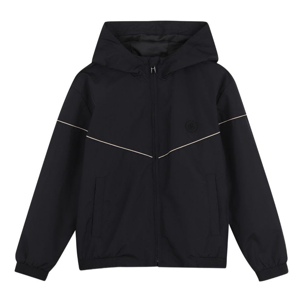Giubbino da bambino Boss Kids nero con cappuccio e zip J52996 09B BOSS KIDS