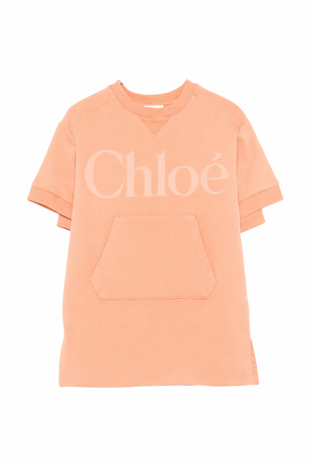 Abito per bambina Chloé Kids rosa con logo sul davanti C21230 43A CHLOE' KIDS