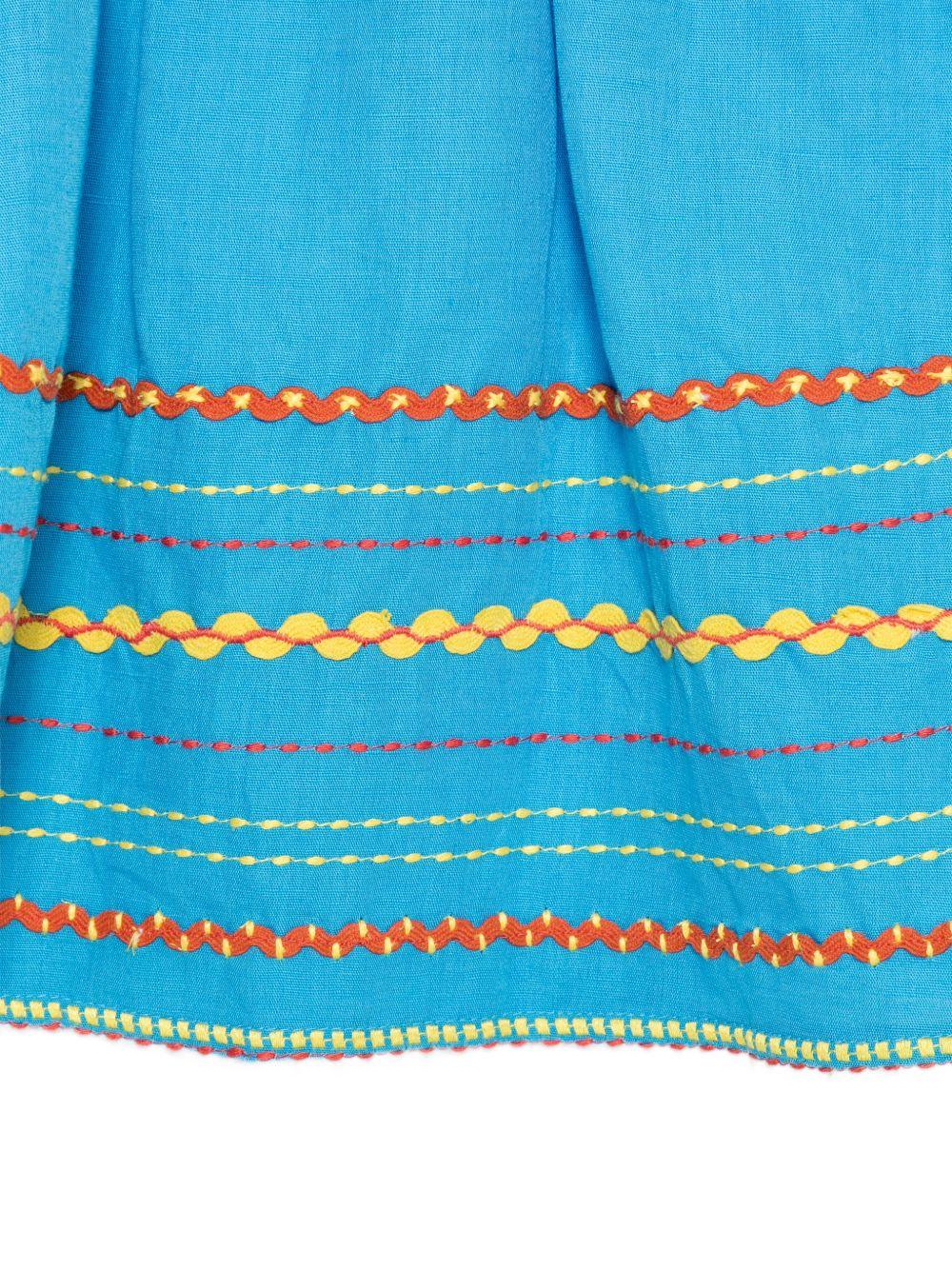 Gonna per bambina Stella McCartney Kids blu con ricamo TY7B21 Z0138 673 STELLA McCARTNEY KIDS