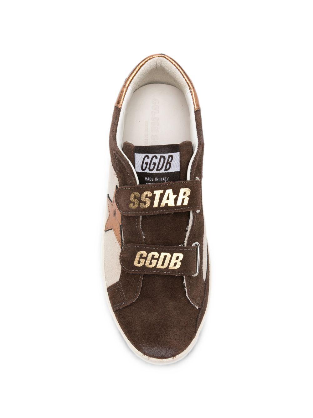 Sneakers per bambino Golden Goose Kids marroni con dettaglio stella sul lato F00143F008778 15451 GOLDEN GOOSE KIDS