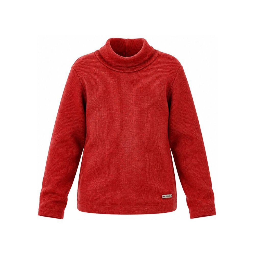 Maglione per bambina Monnalisa Kids rosso con motivo a coste 17HLUC 8212 0043 MONNALISA KIDS