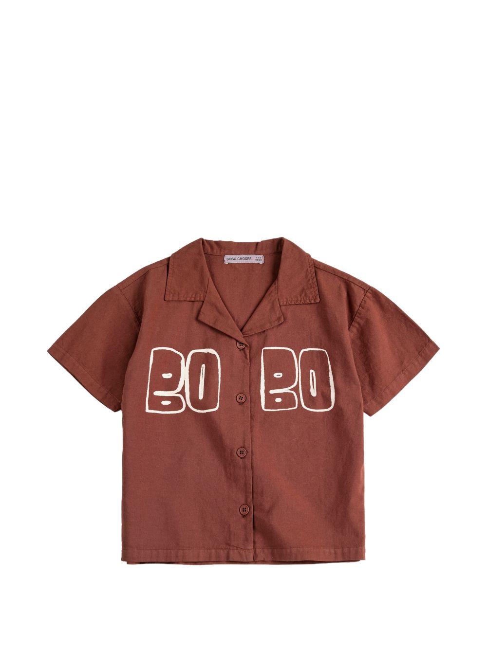 Camicia per bambino Bobo Choses marrone con colletto B126AC141 211 BOBO CHOSES KIDS