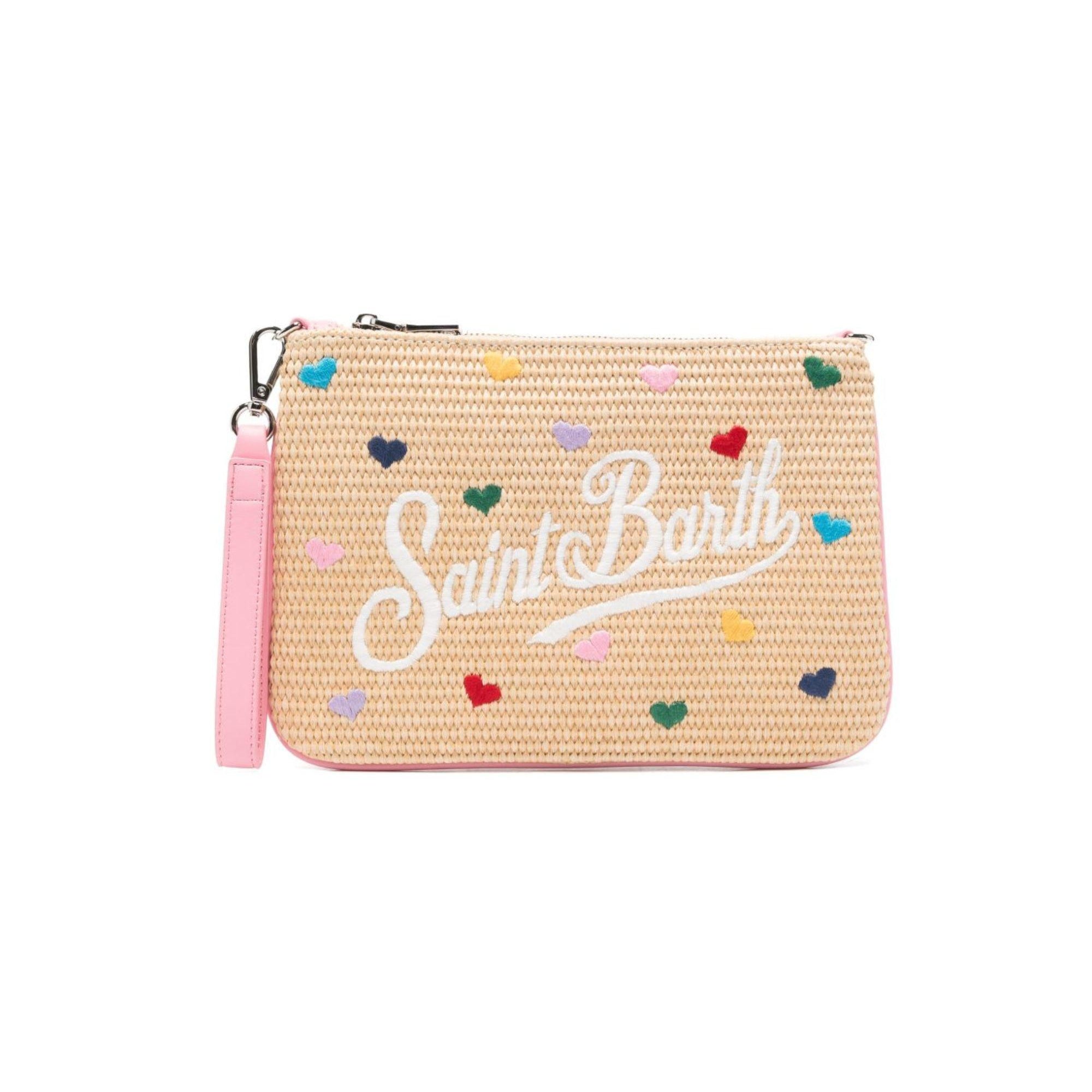 Pochette Parisienne MC2 Saint Barth beige con motivo a cuore PAR0021 00344L MC2 ST. BARTH KIDS
