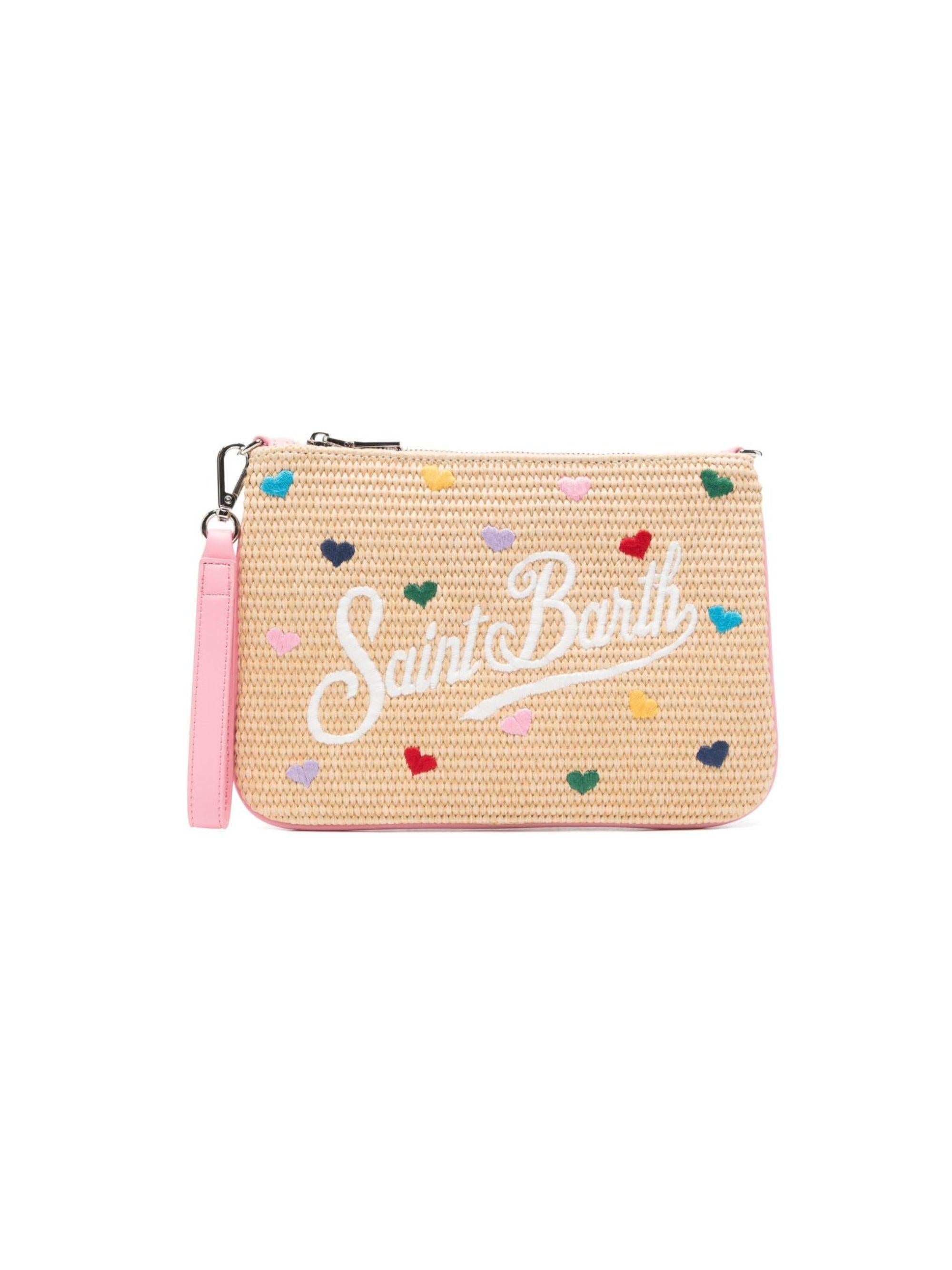 Pochette Parisienne MC2 Saint Barth beige con motivo a cuore PAR0021 00344L MC2 ST. BARTH KIDS