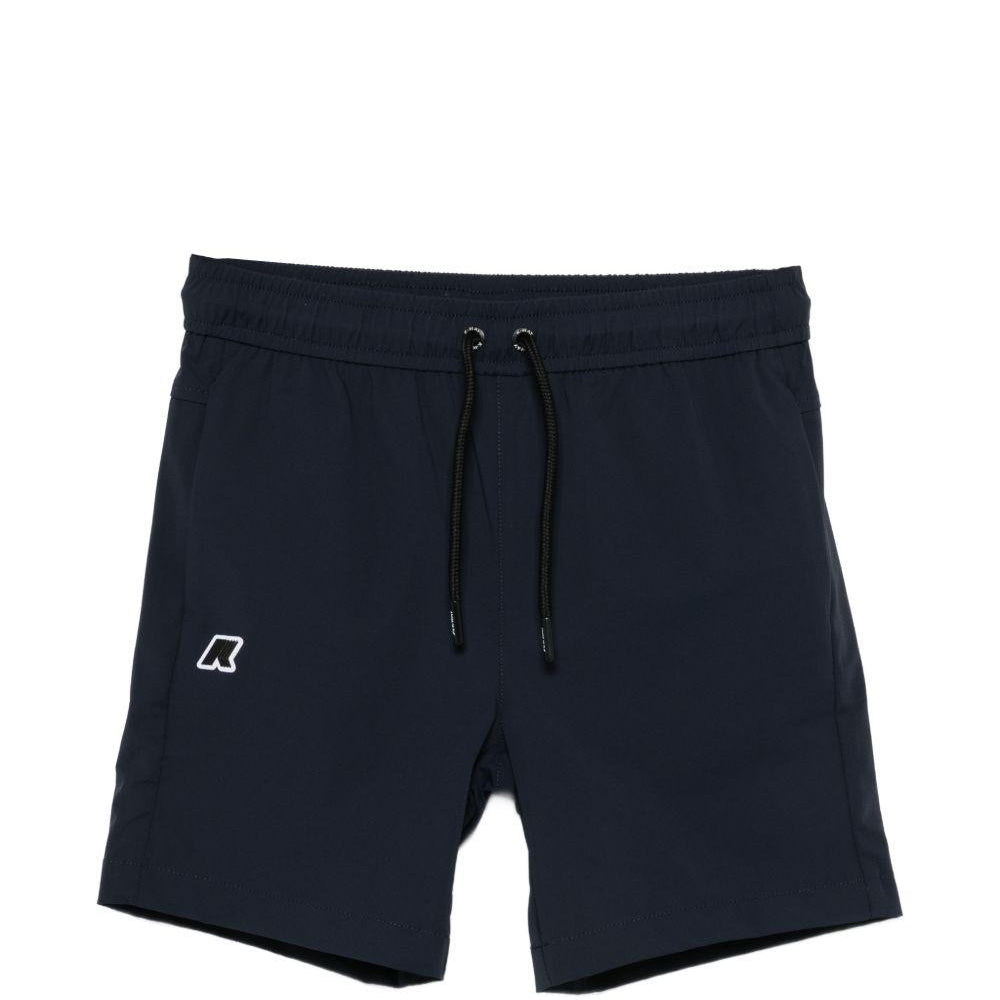 Shorts P. Nesilier per bambino K-WAY Kids blu con logo sul davanti K7152BW K89 K-WAY KIDS