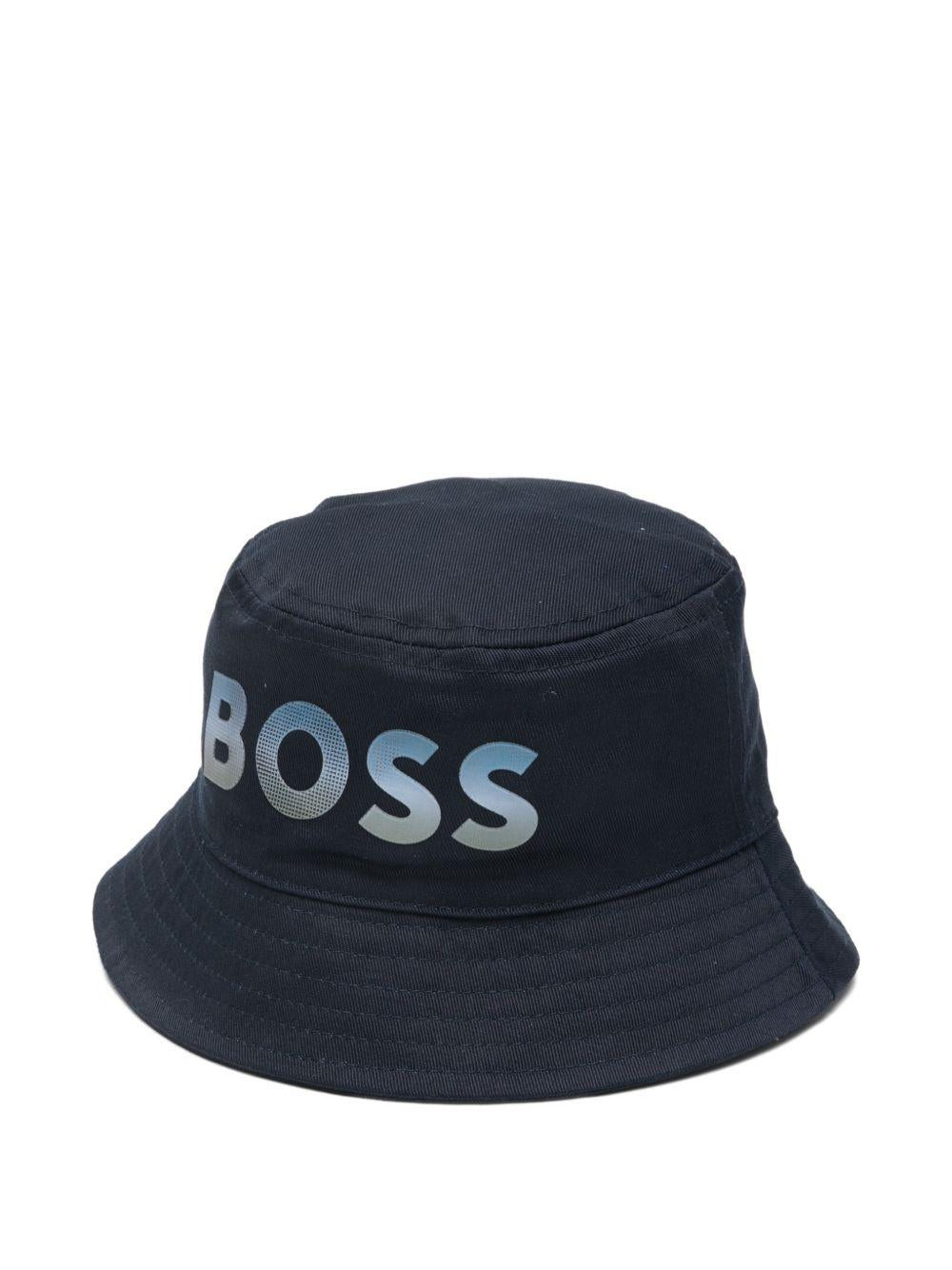 Cappello per neonato Boss Kids blu scuro bucket J53145 849 BOSS KIDS