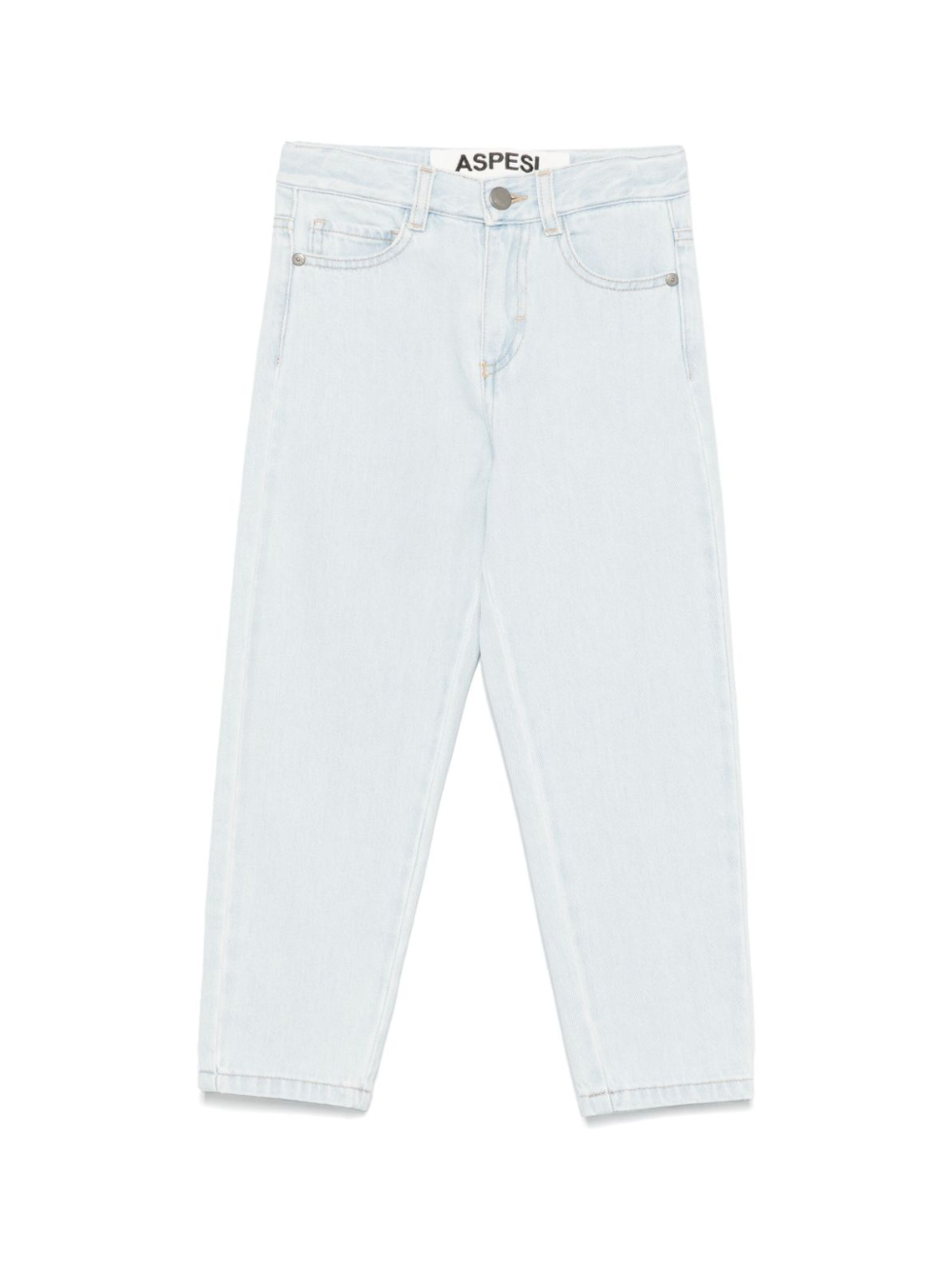 Jeans per bambino Aspesi Kids in denim azzurro con logo S25072PLJ0042 49C ASPESI