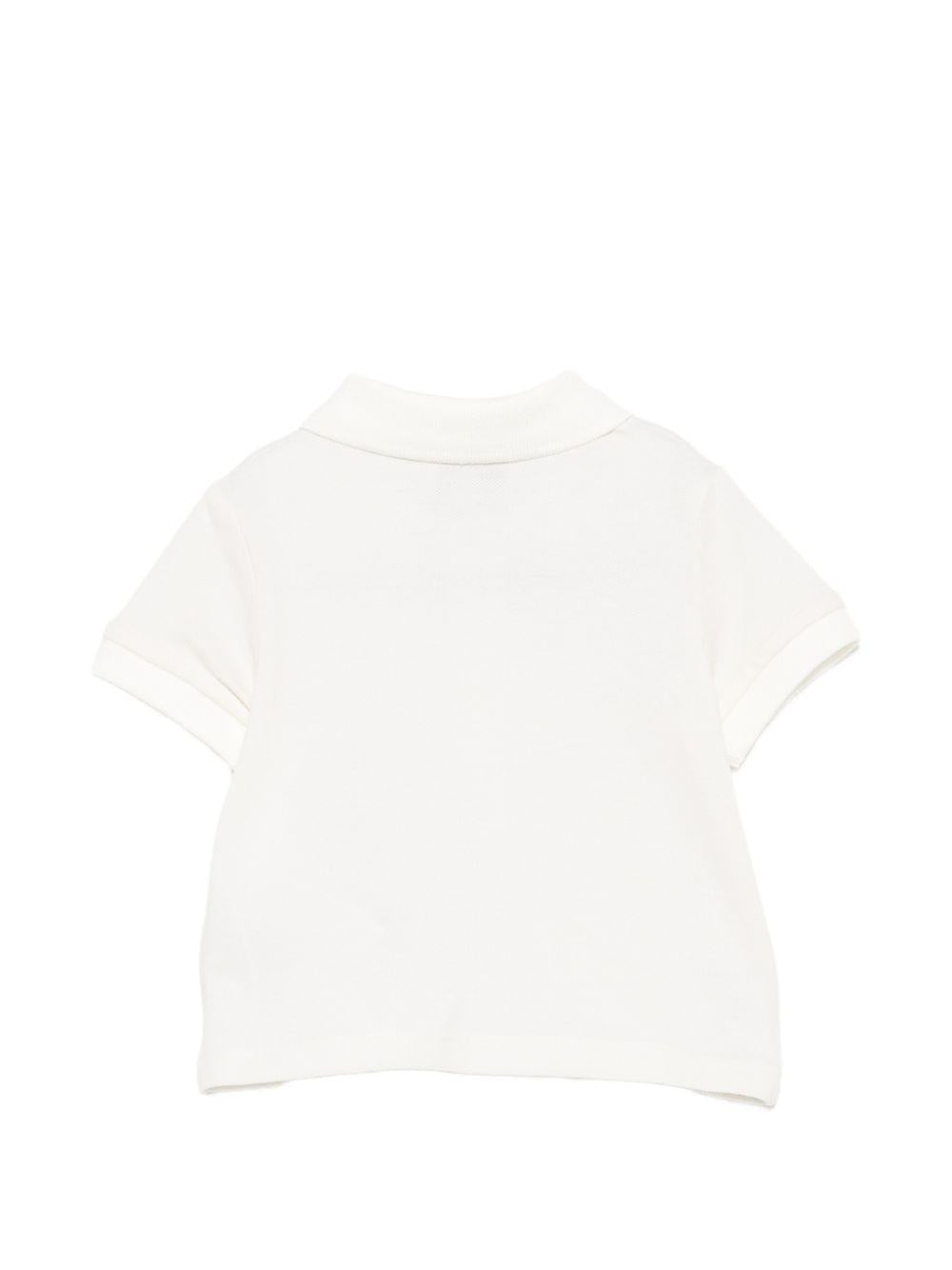Polo per neonato Emporio Armani Kids bianco opaco con logo ricamato sul colletto EB001669 AF28486 U1009 EMPORIO ARMANI KIDS