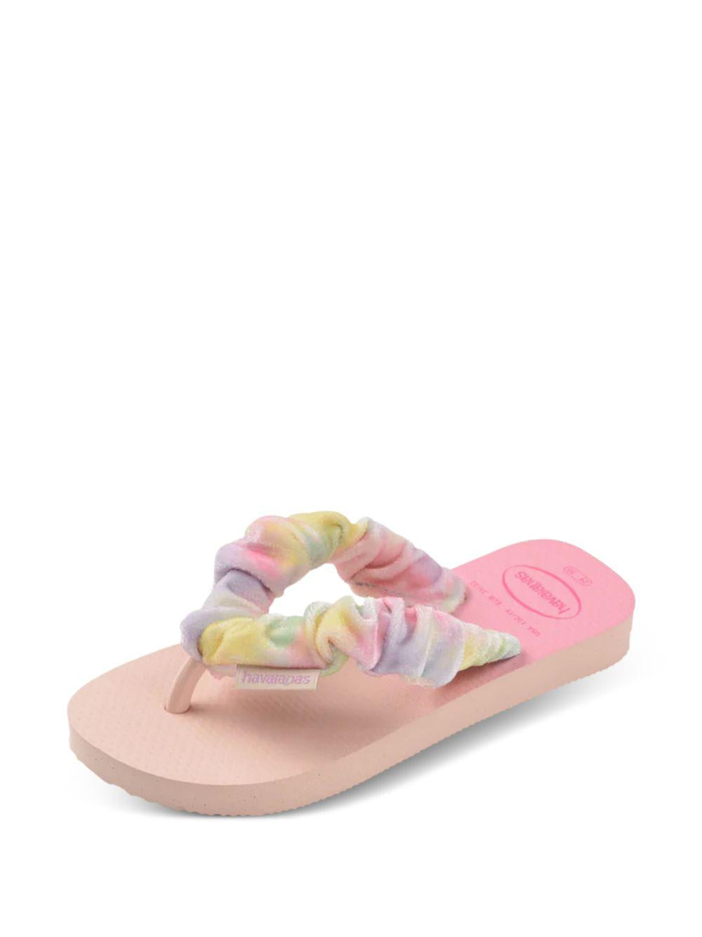 Ciabatte per bambina Havaianas Kids rosa con cinturino infradito stile elastico per capelli 4149941 0076 HAVAIANAS KIDS