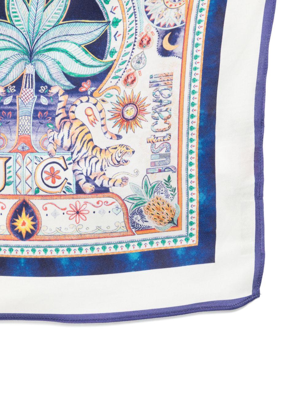Foulard per bambino Just Cavalli Kids multicolore con stampa floreale indiana JBP26085FO INDIA D.MN ROBERTO CAVALLI KIDS