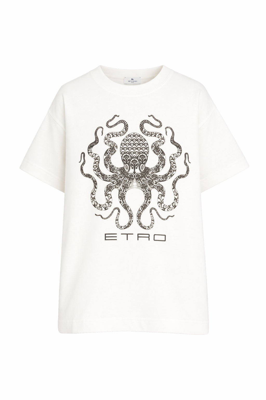 T-shirt per bambino Etro Kids bianca con stampa polpo GY8P31 Z3672 102NE ETRO KIDS